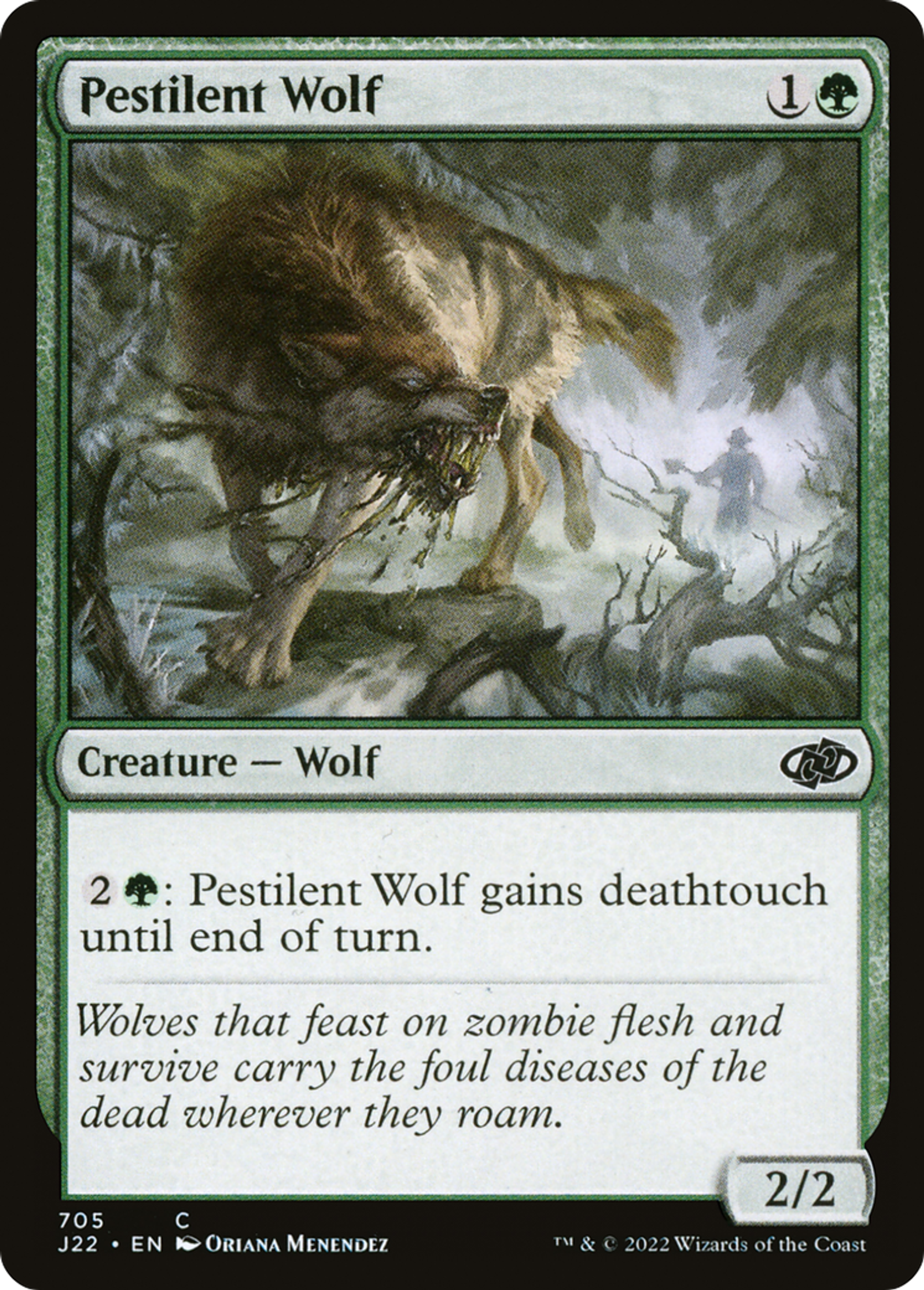 Loup pestiféré — Jumpstart 2022 — Magic: The Gathering