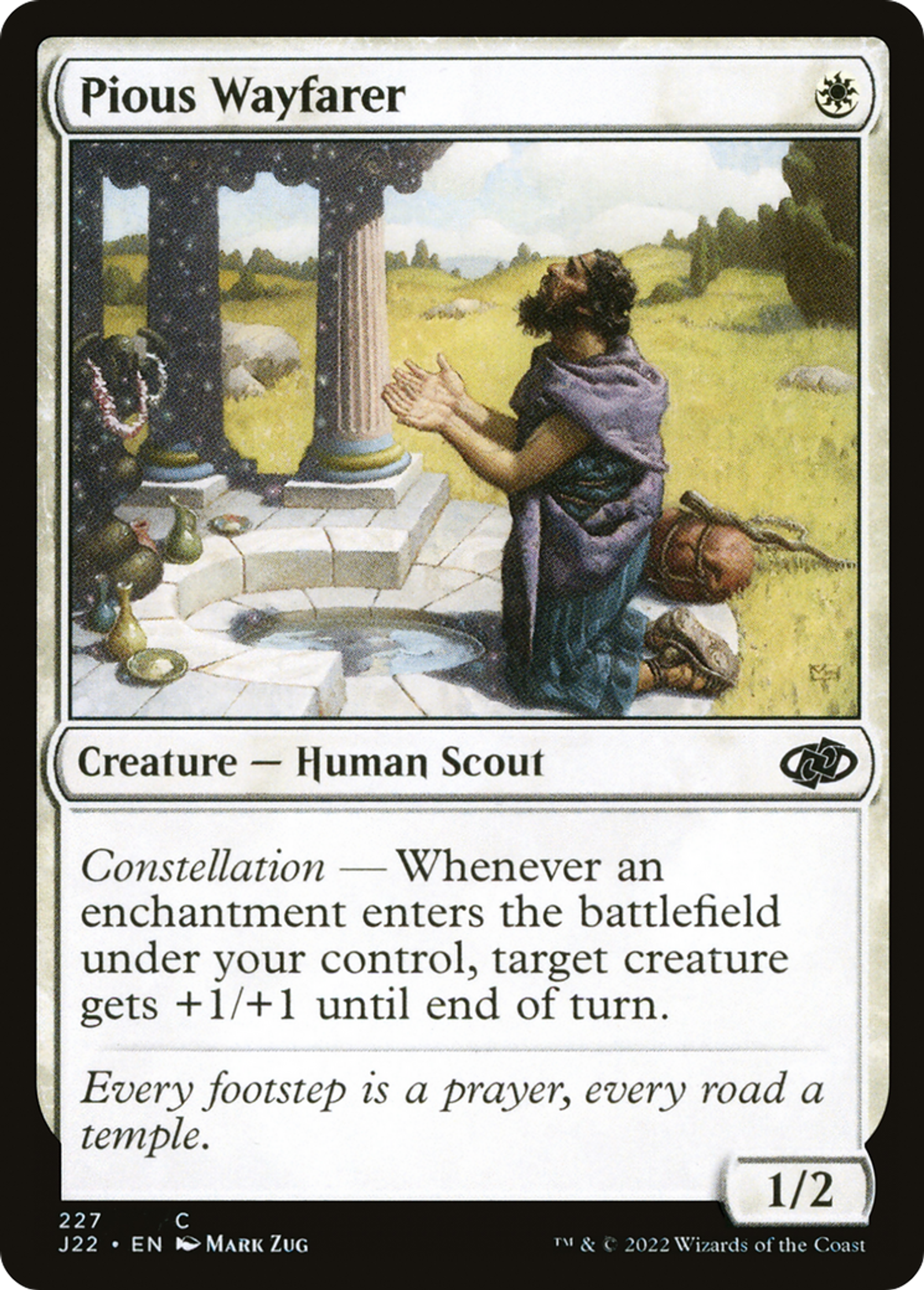 Voyageur pieux — Jumpstart 2022 — Magic: The Gathering