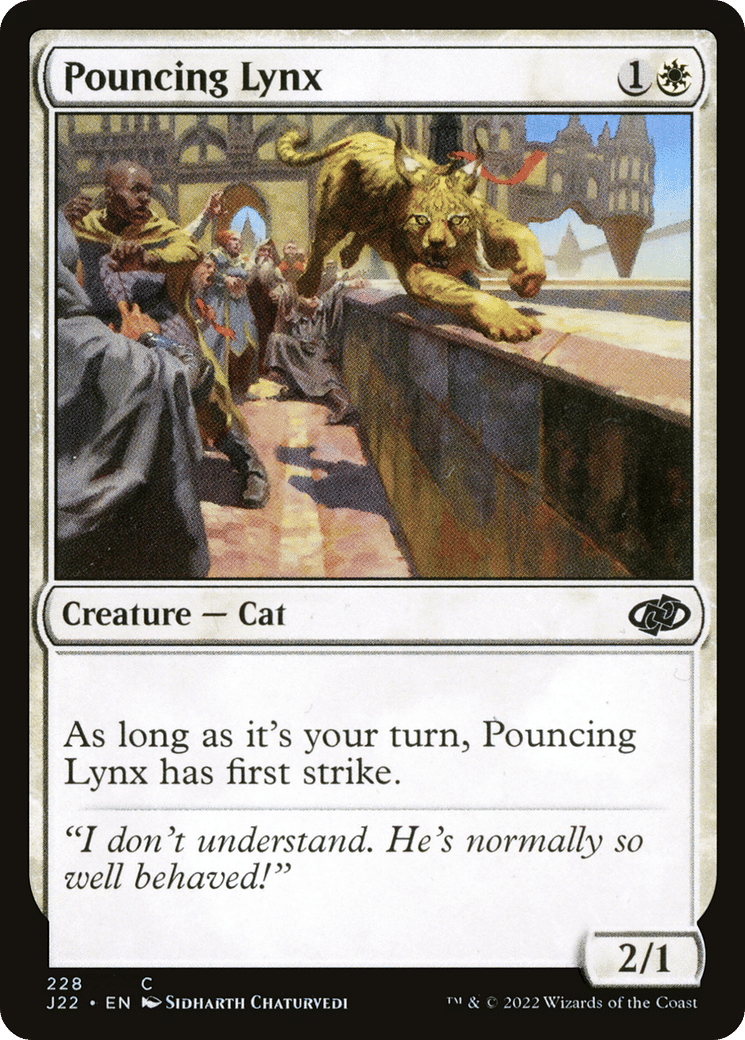 Pouncing Lynx — Jumpstart 2022 — Magic: The Gathering
