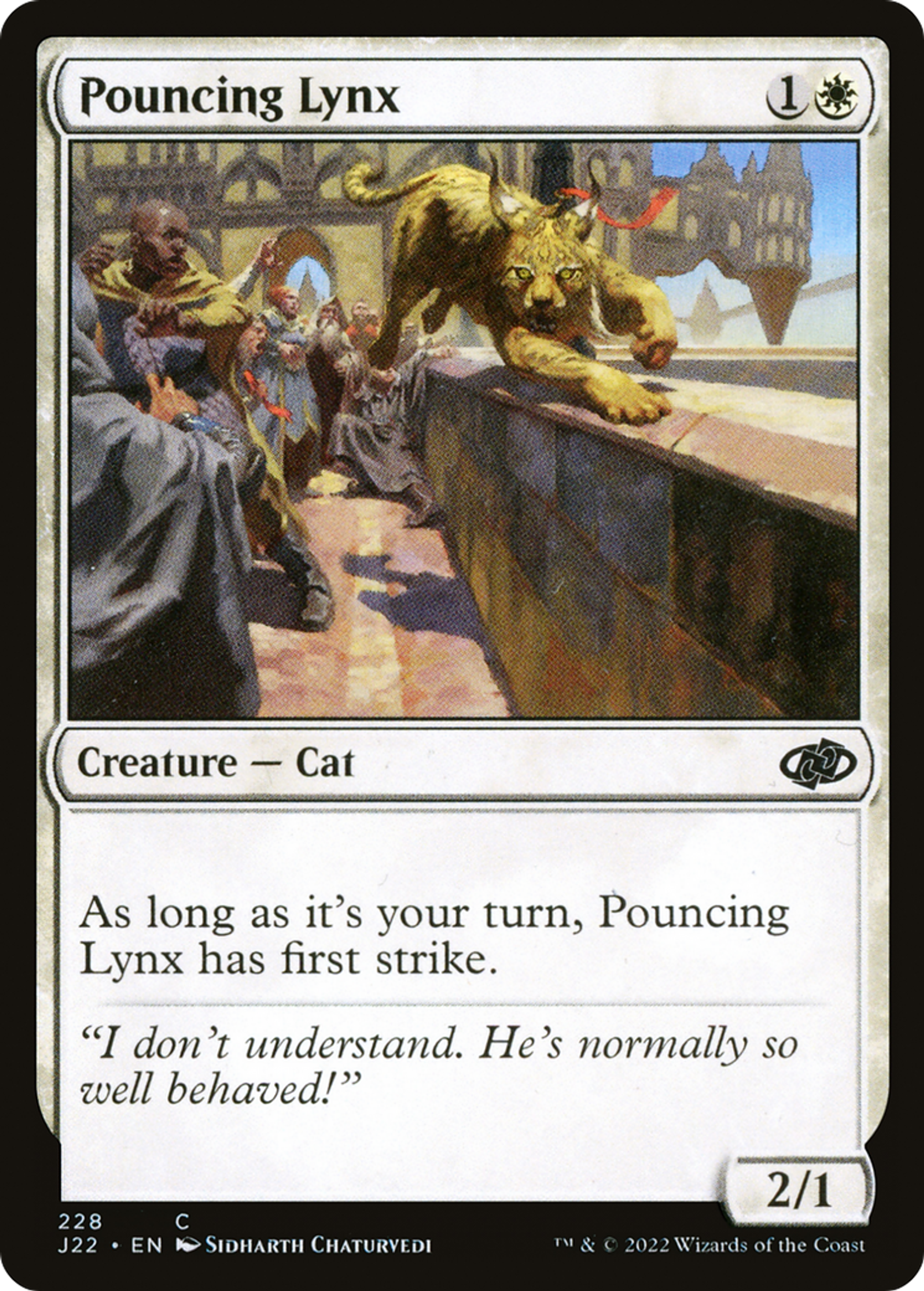 Lynx bondissant — Jumpstart 2022 — Magic: The Gathering