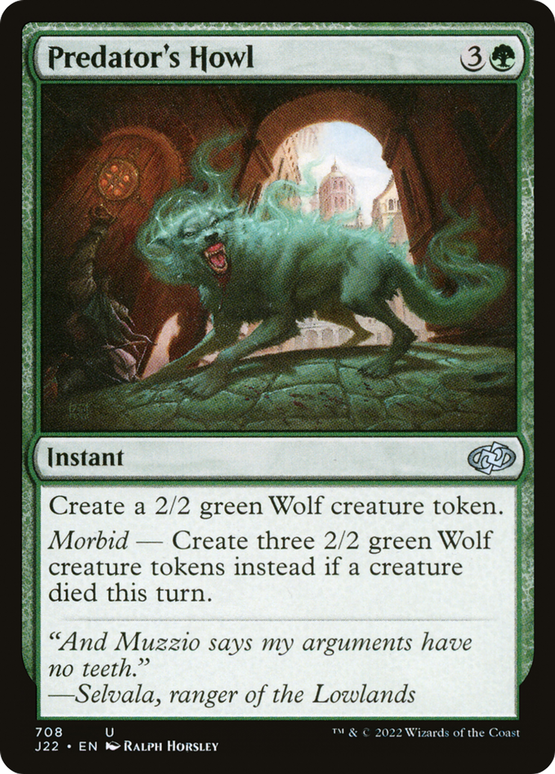 Hurlement du prédateur — Jumpstart 2022 — Magic: The Gathering