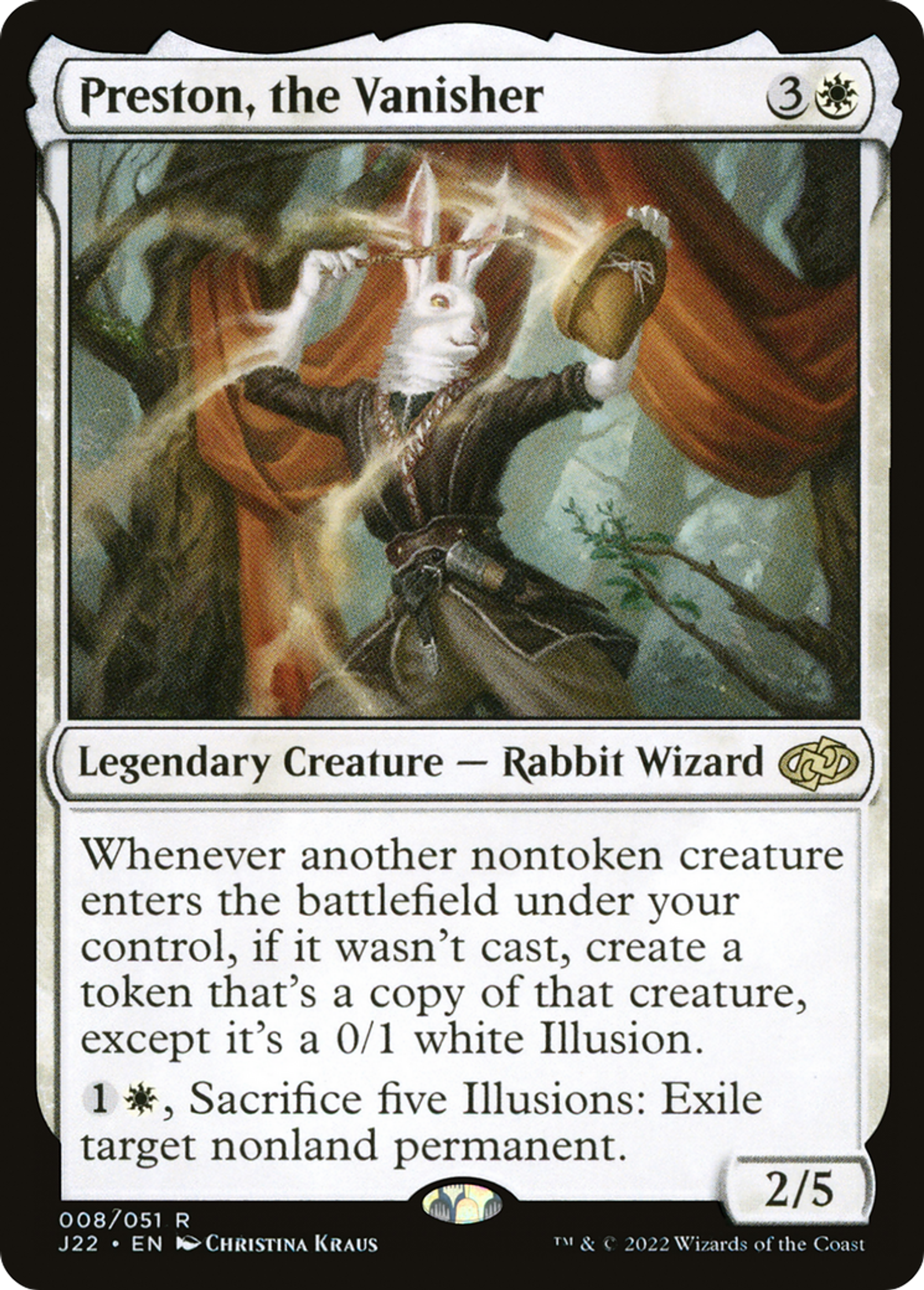 Preston, l'escamoteur — Jumpstart 2022 — Magic: The Gathering