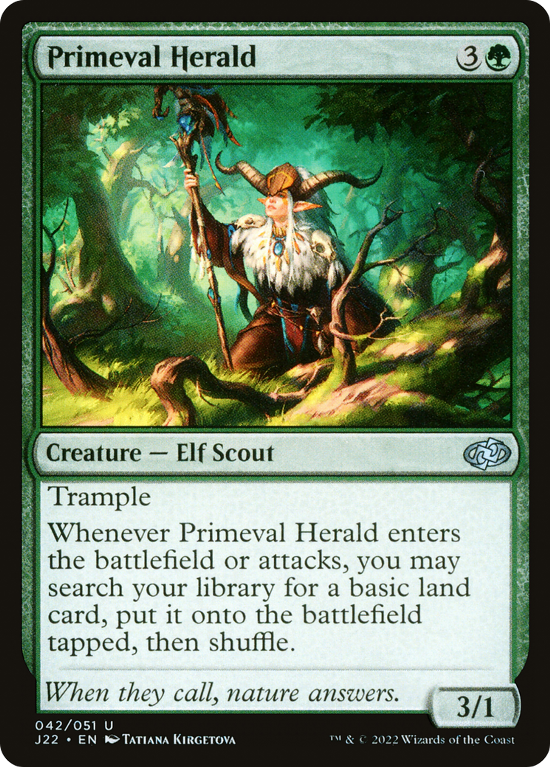 Héraut primitif — Jumpstart 2022 — Magic: The Gathering