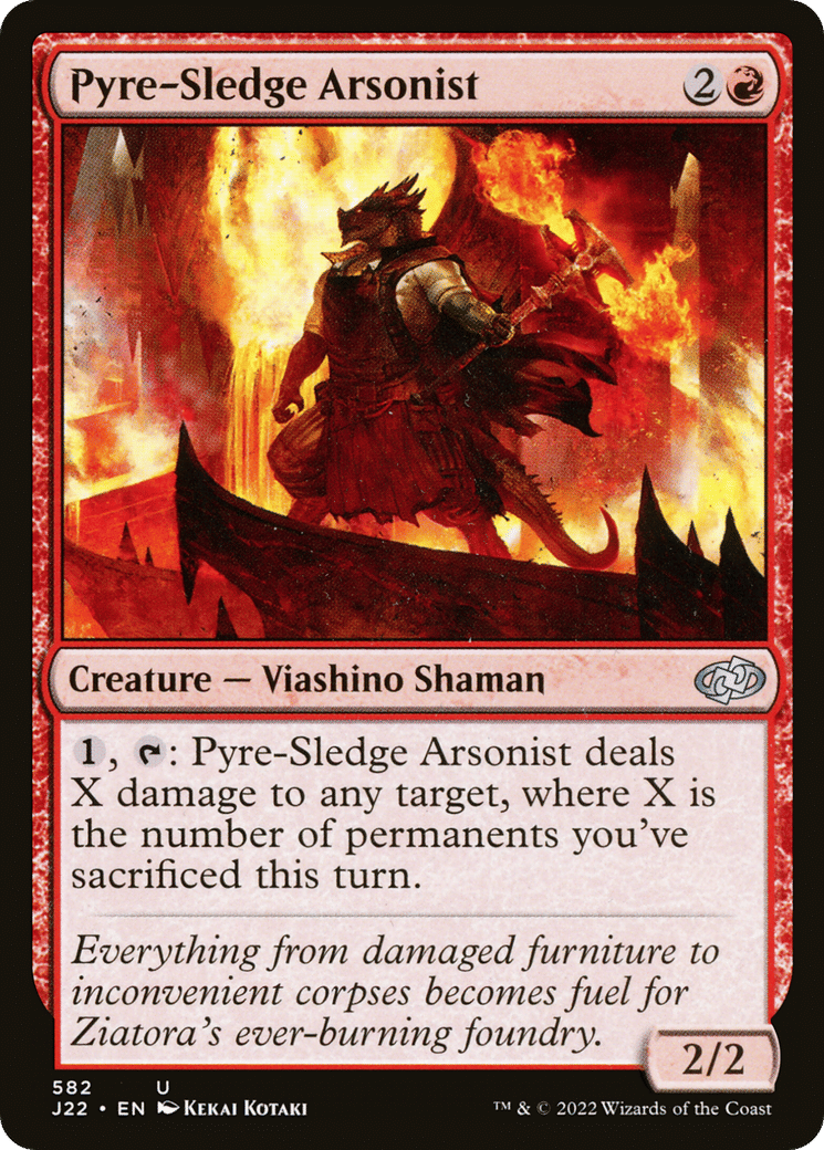 Pyre-Sledge Arsonist — Jumpstart 2022 — Magic: The Gathering