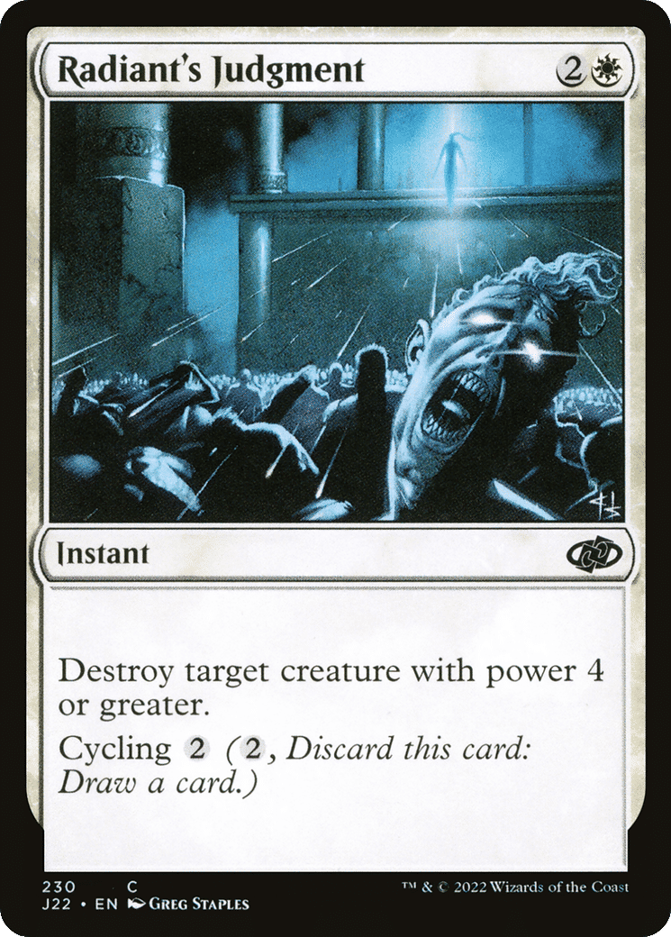 Radiant's Judgment — Jumpstart 2022 — Magic: The Gathering
