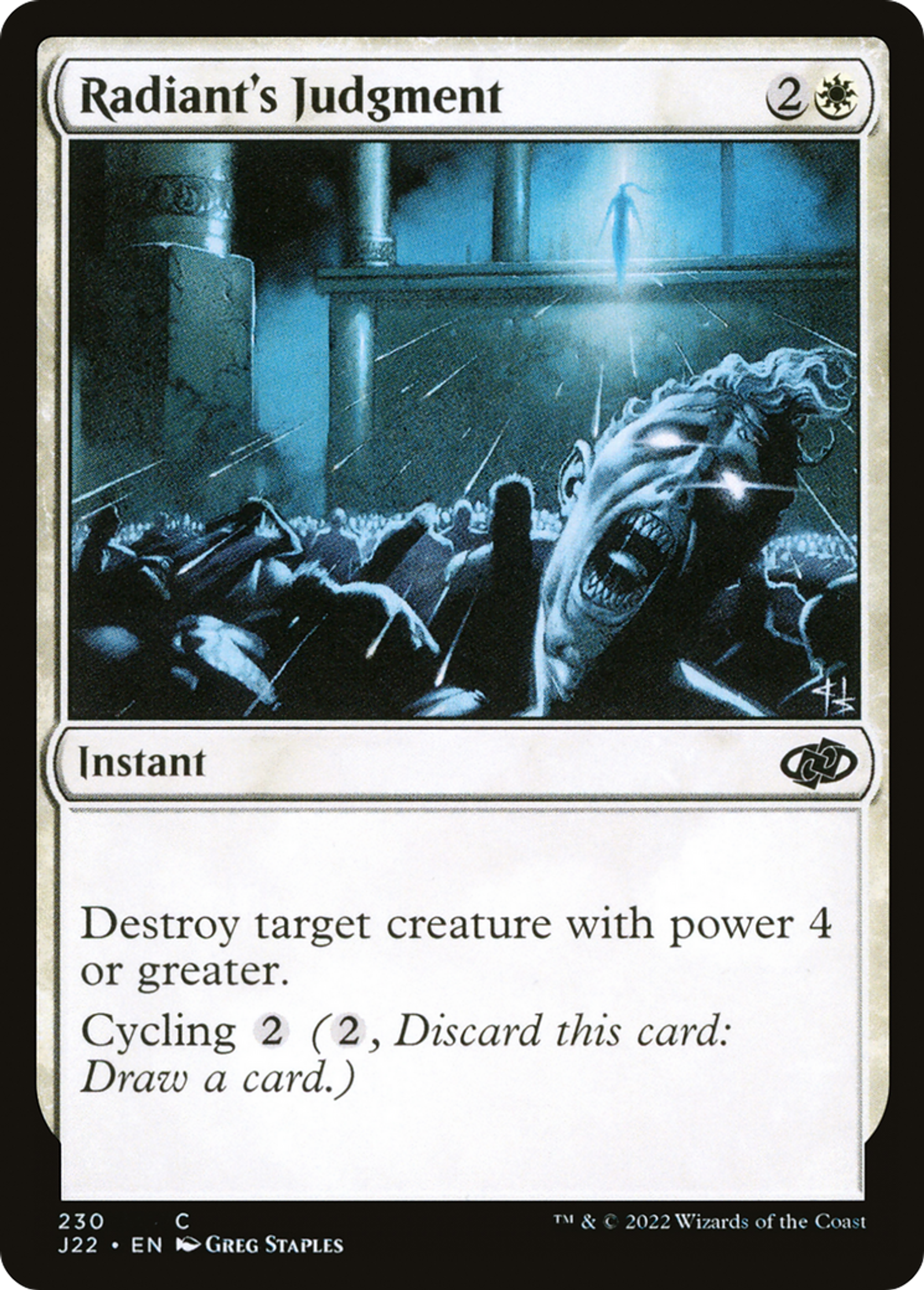 Jugement selon Radieuse — Jumpstart 2022 — Magic: The Gathering