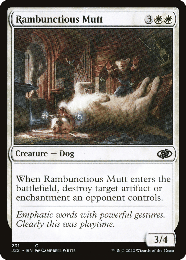 Rambunctious Mutt — Jumpstart 2022 — Magic: The Gathering