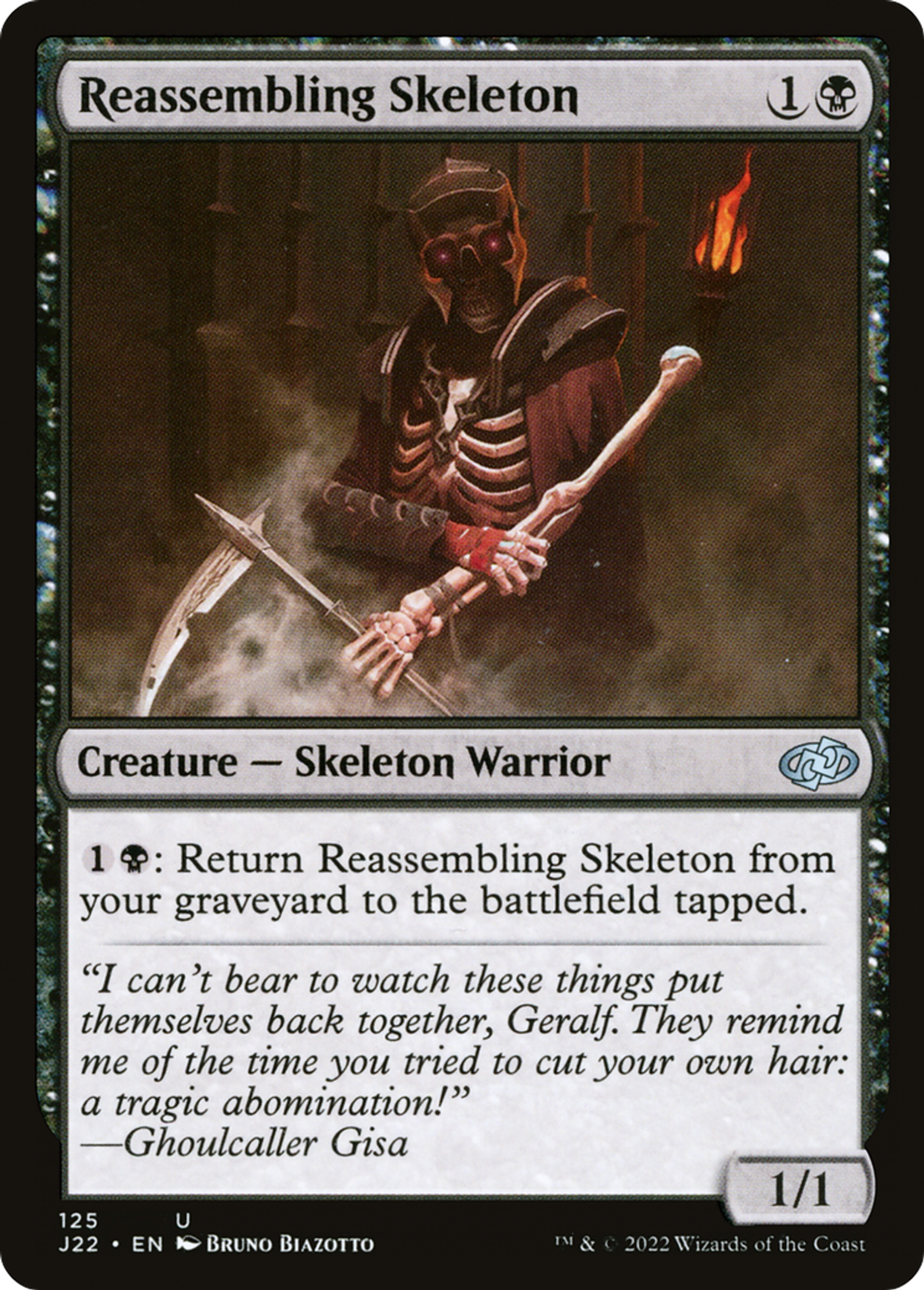 Squelette réassemblable — Jumpstart 2022 — Magic: The Gathering