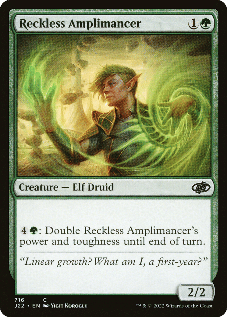 Reckless Amplimancer — Jumpstart 2022 — Magic: The Gathering
