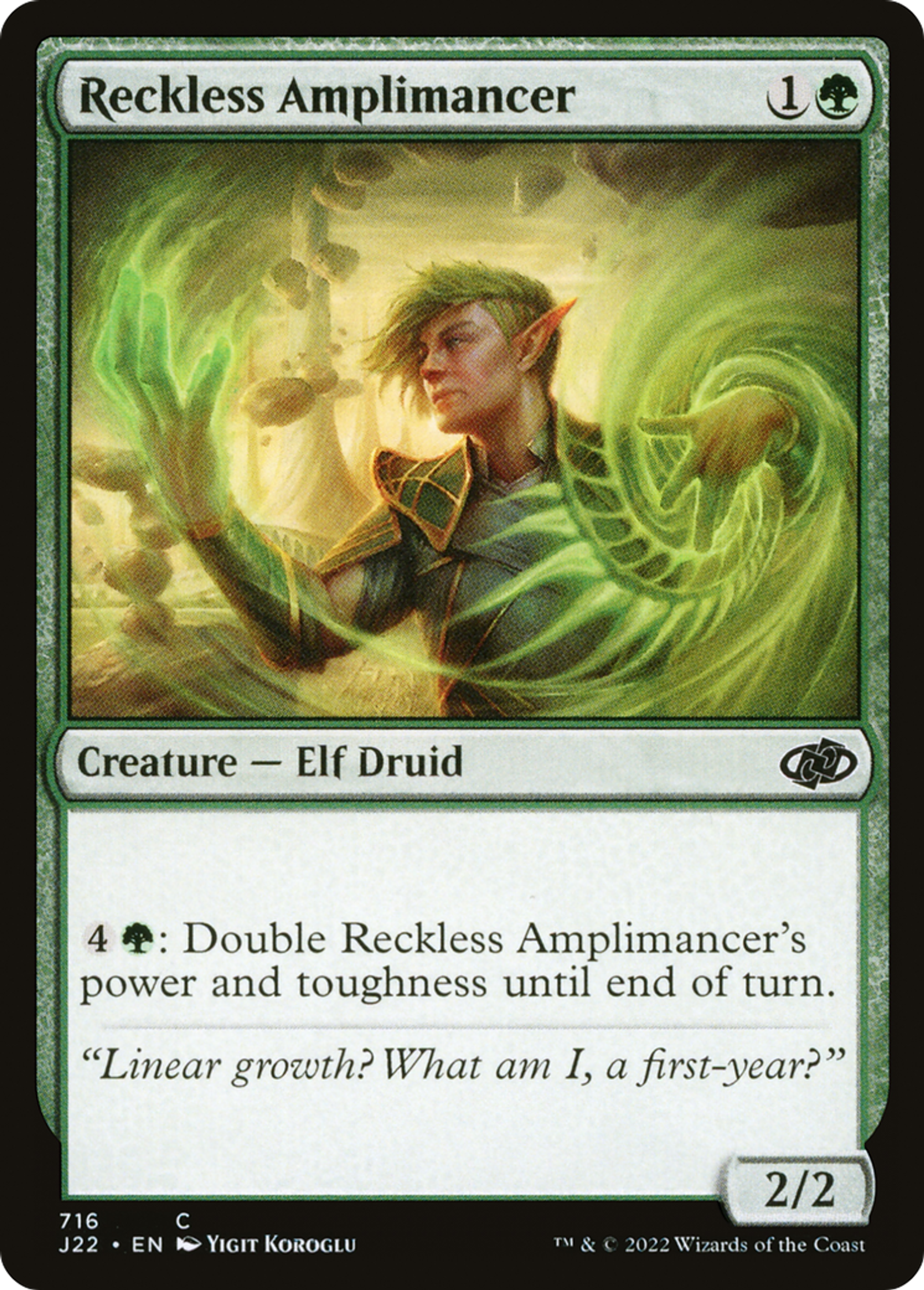 Amplimancien téméraire — Jumpstart 2022 — Magic: The Gathering