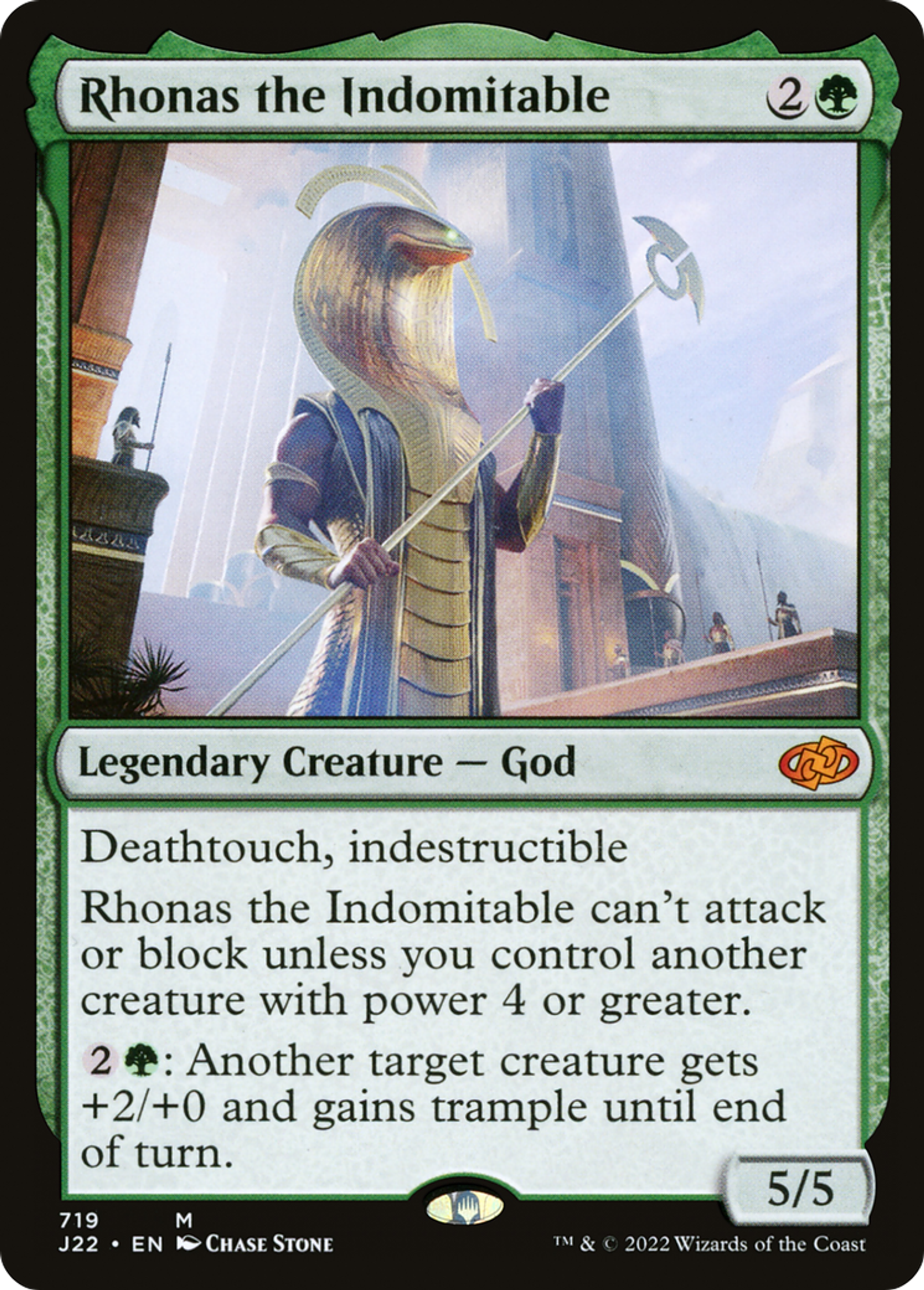 Rhonas l'Indomptable — Jumpstart 2022 — Magic: The Gathering