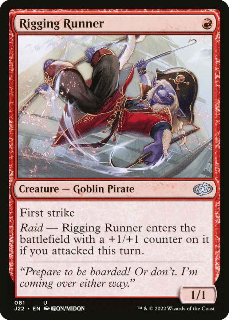 Rigging Runner — Jumpstart 2022 — Magic: The Gathering