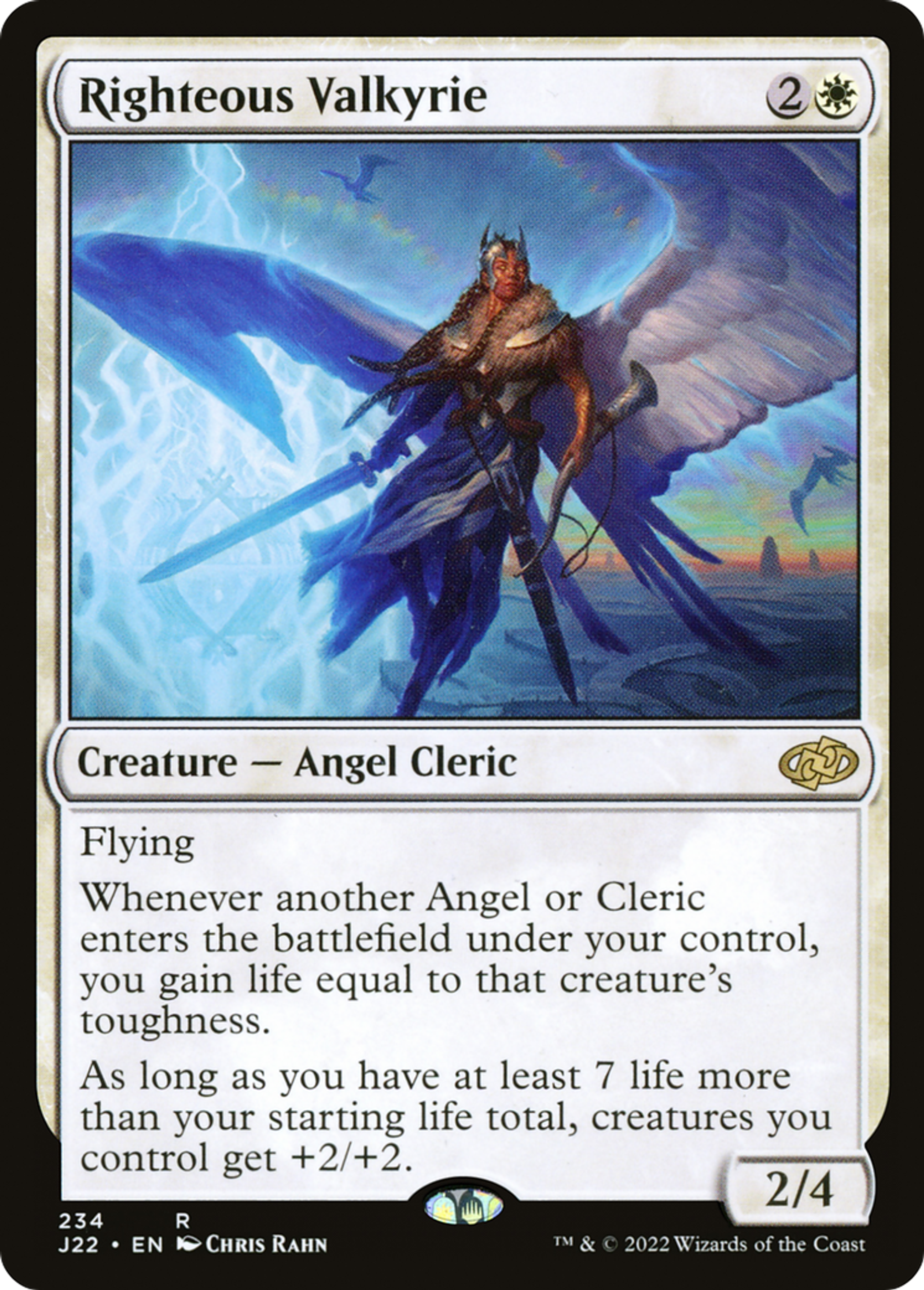 Valkyrie juste — Jumpstart 2022 — Magic: The Gathering