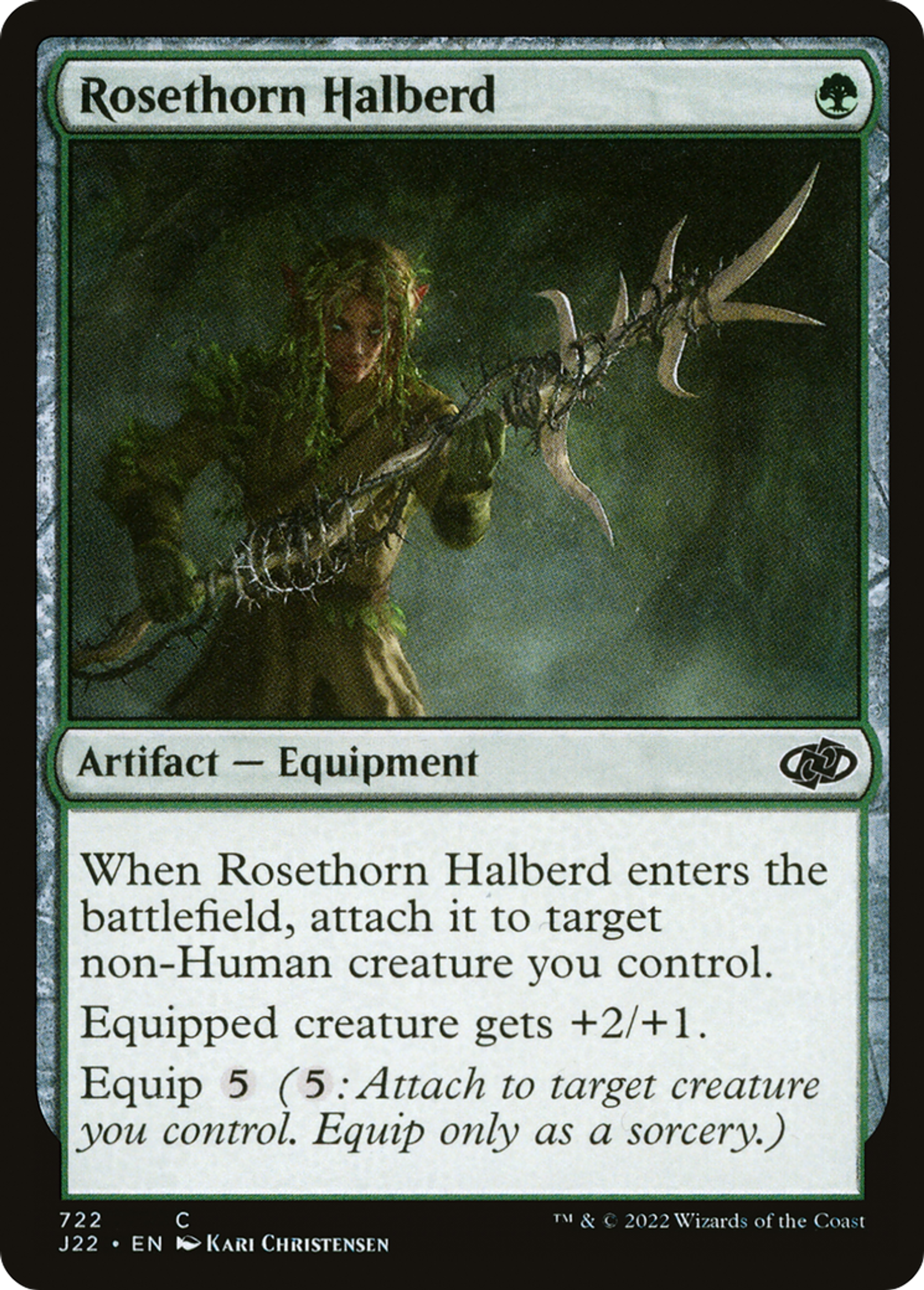 Hallebarde de Rosépine — Jumpstart 2022 — Magic: The Gathering