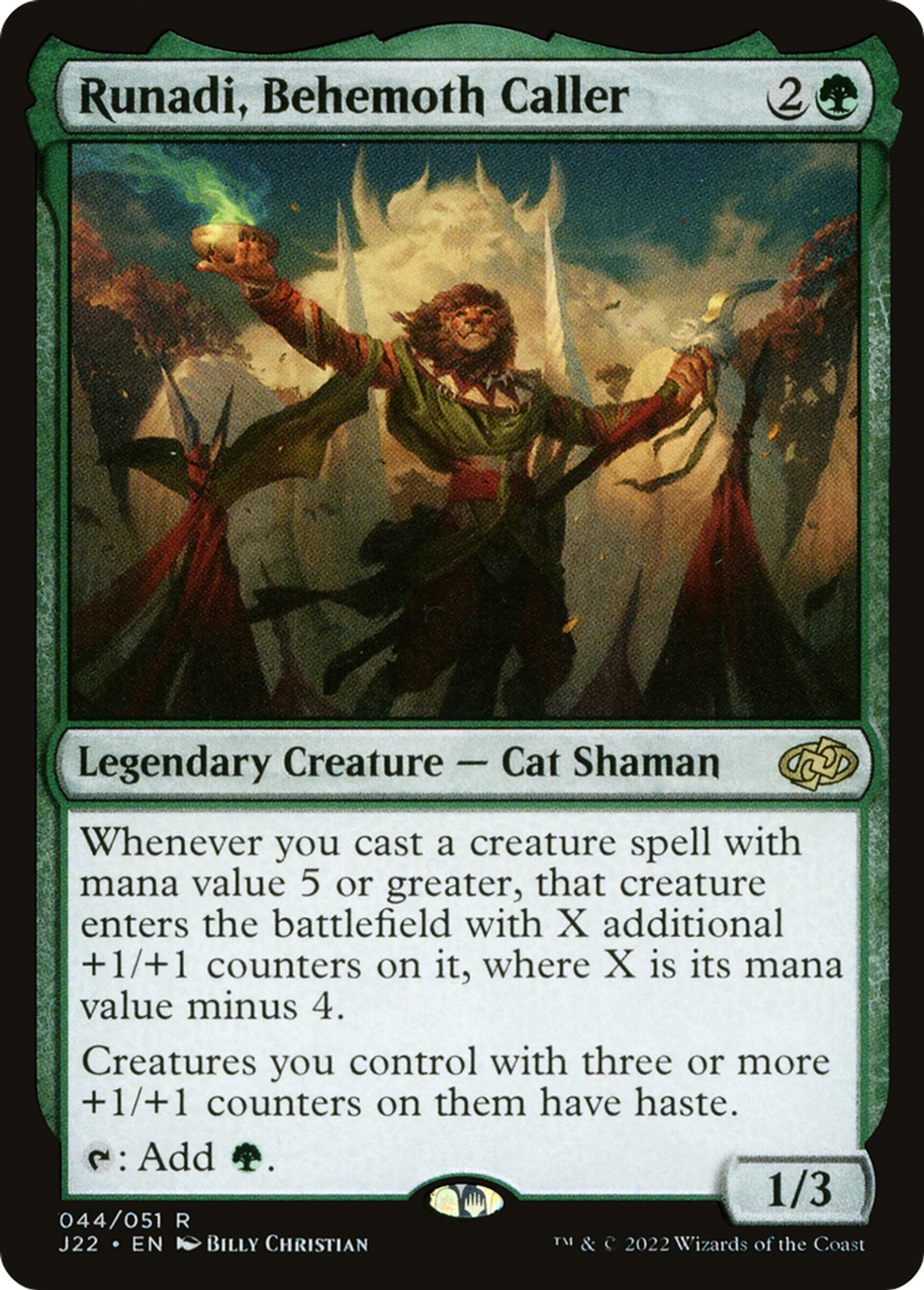 Runadi, meneur de béhémoths — Jumpstart 2022 — Magic: The Gathering