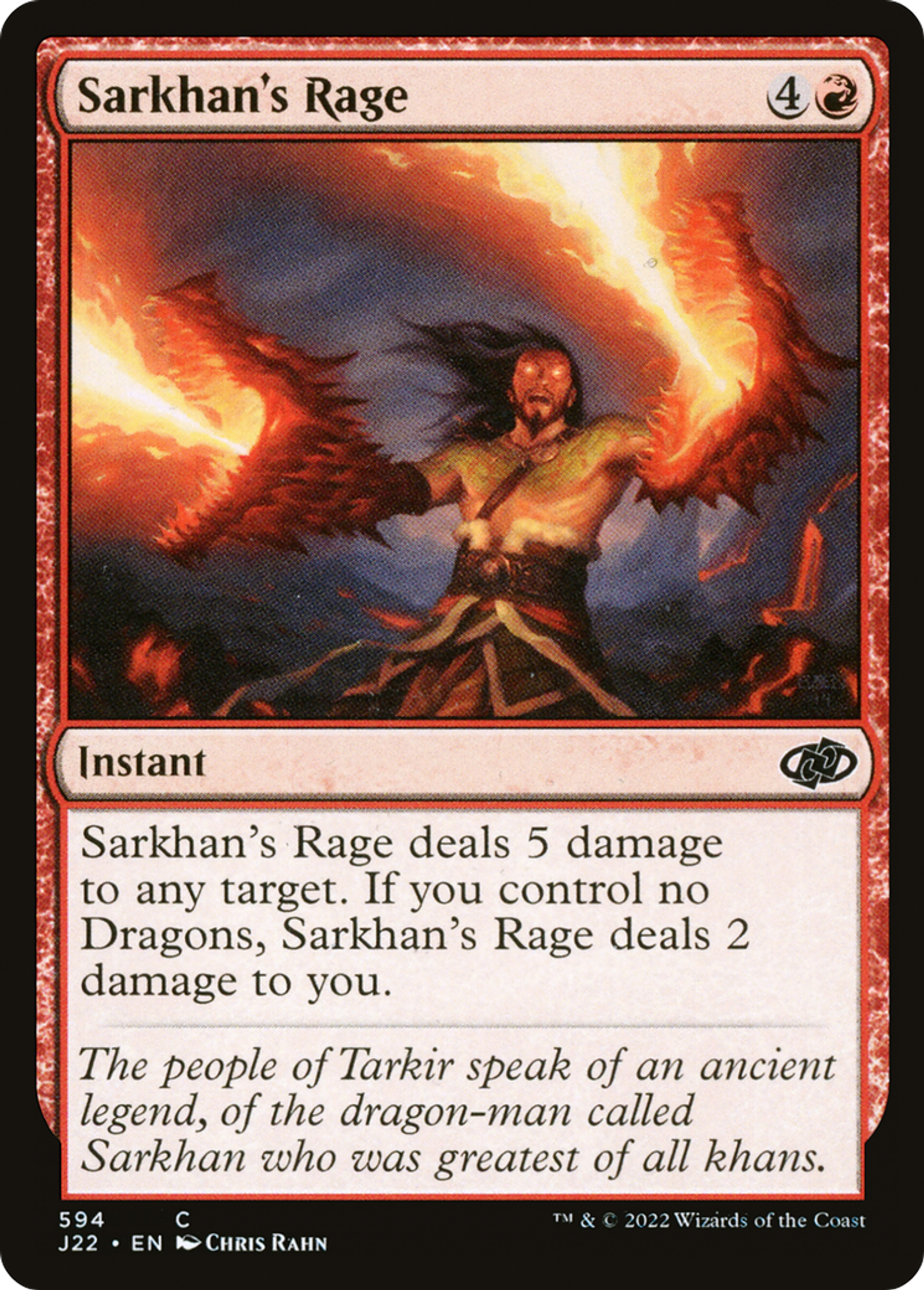 Rage de Sarkhan — Jumpstart 2022 — Magic: The Gathering