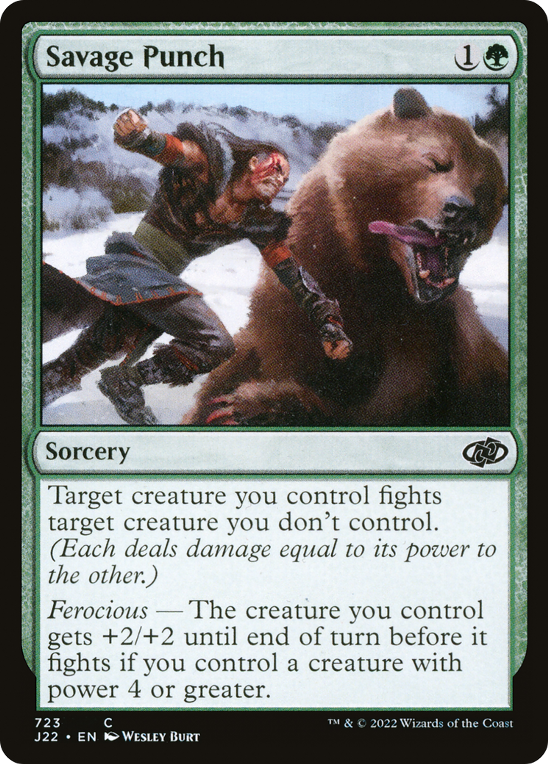 Coup de poing sauvage — Jumpstart 2022 — Magic: The Gathering