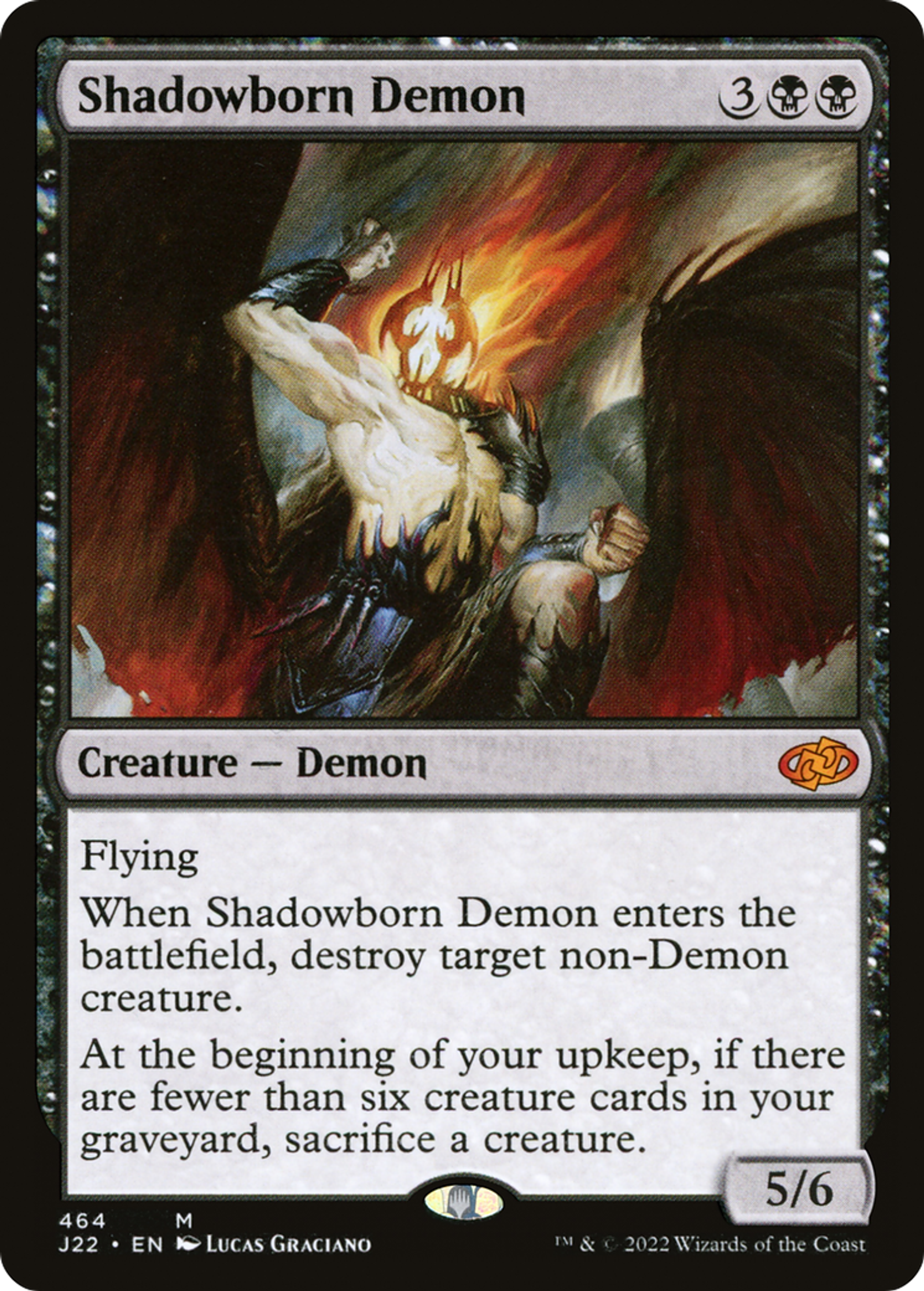 Démon né des ombres — Jumpstart 2022 — Magic: The Gathering