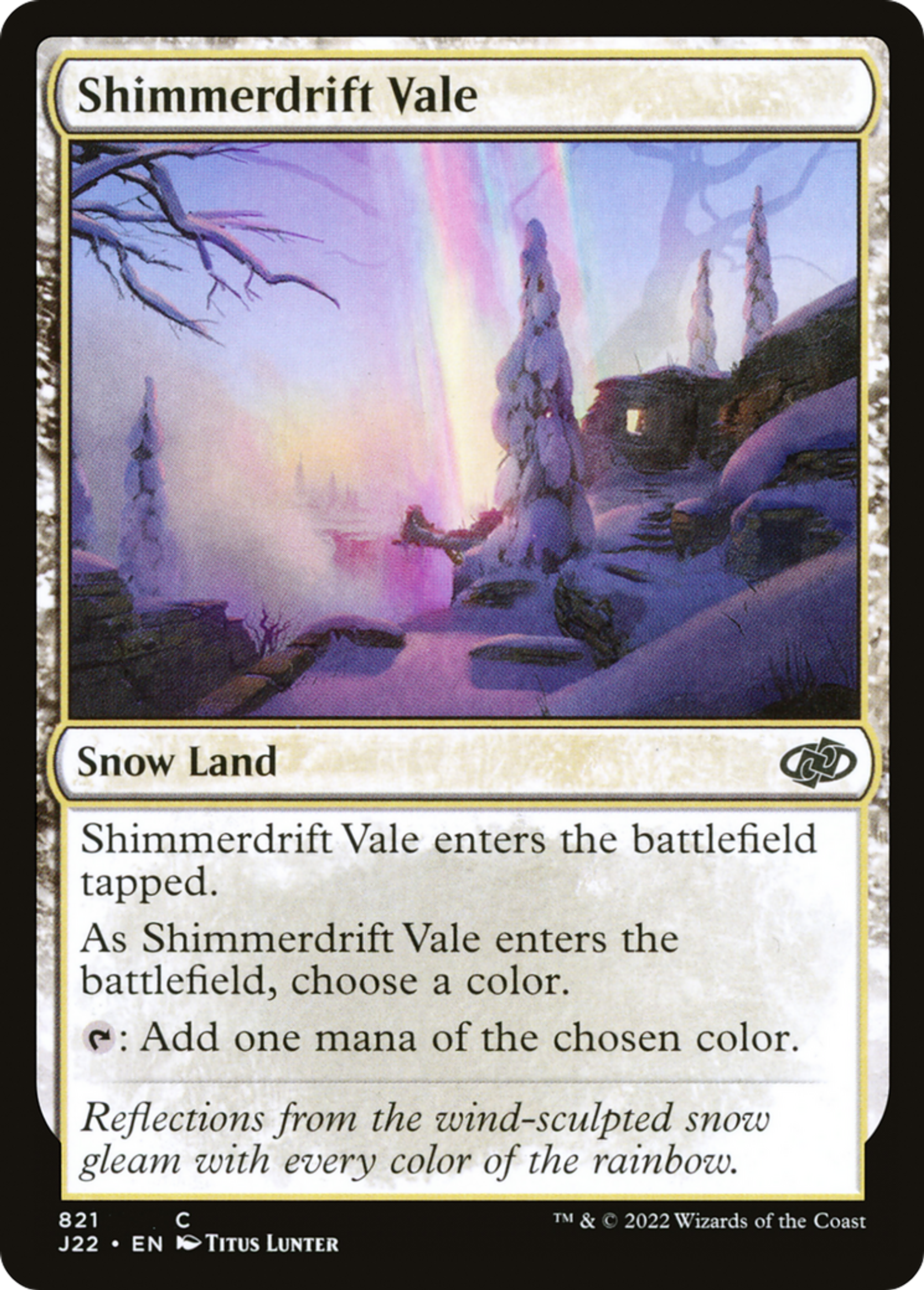 Val de la Congère scintillante — Jumpstart 2022 — Magic: The Gathering