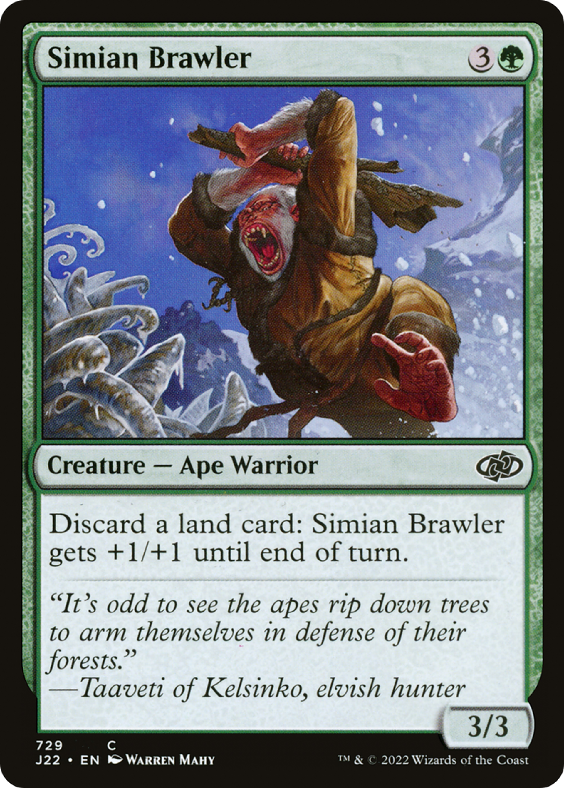Bagarreur simiesque — Jumpstart 2022 — Magic: The Gathering