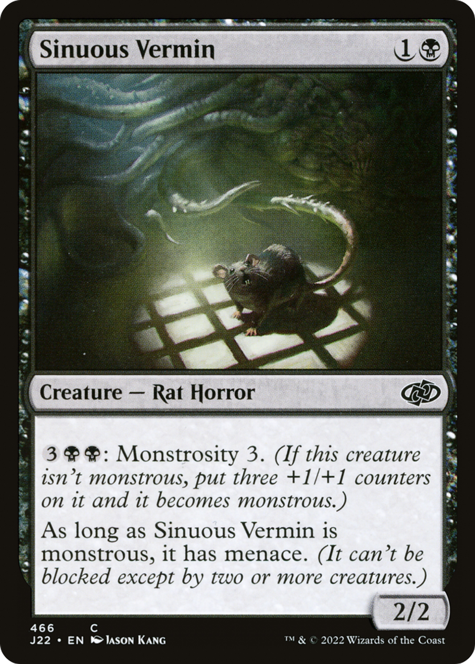 Vermine sinueuse — Jumpstart 2022 — Magic: The Gathering