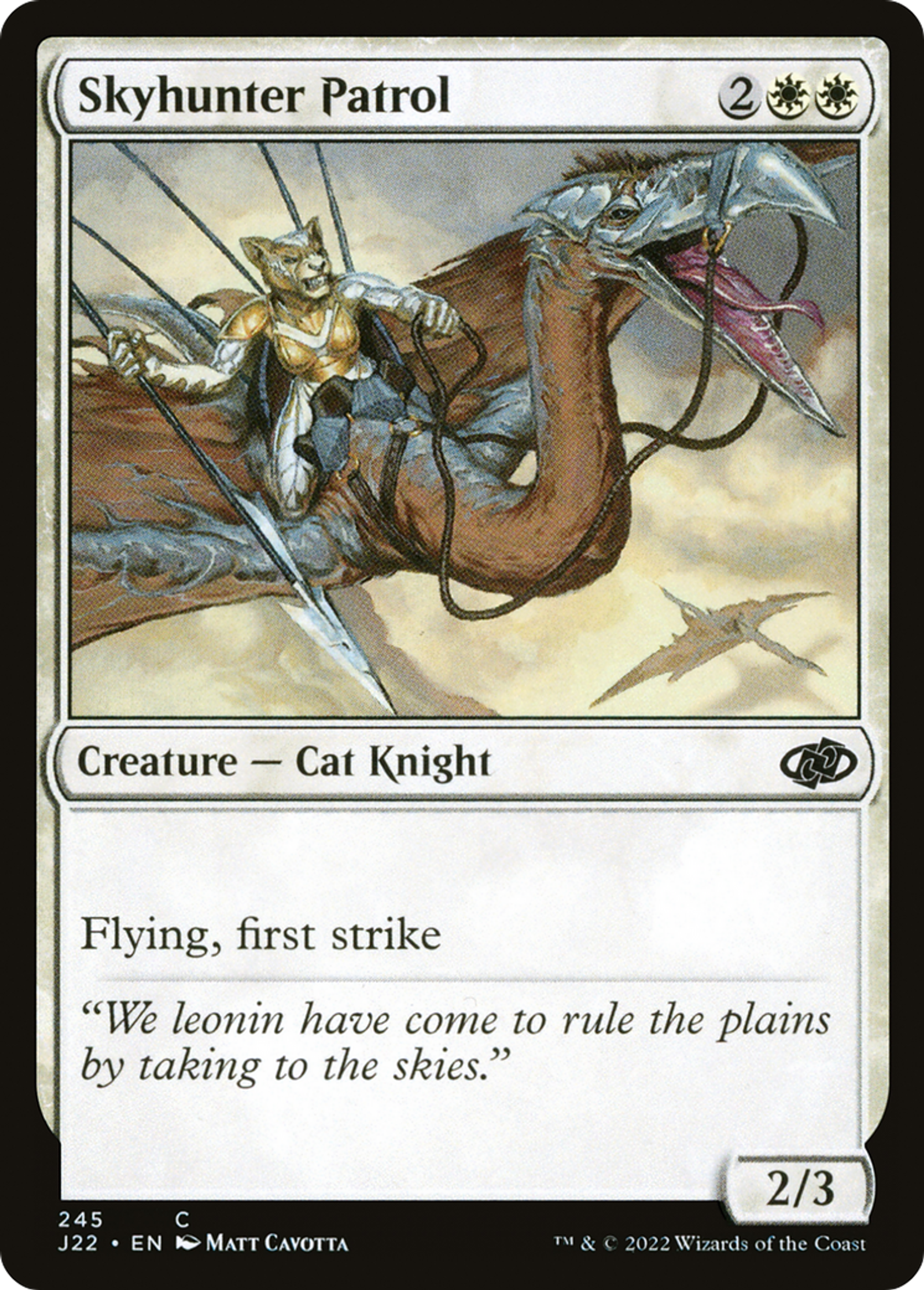 Patrouille chasseciel — Jumpstart 2022 — Magic: The Gathering