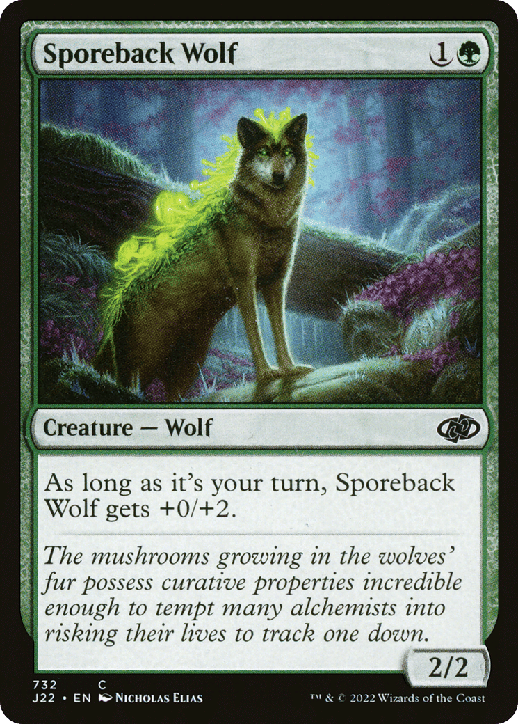 Sporeback Wolf — Jumpstart 2022 — Magic: The Gathering