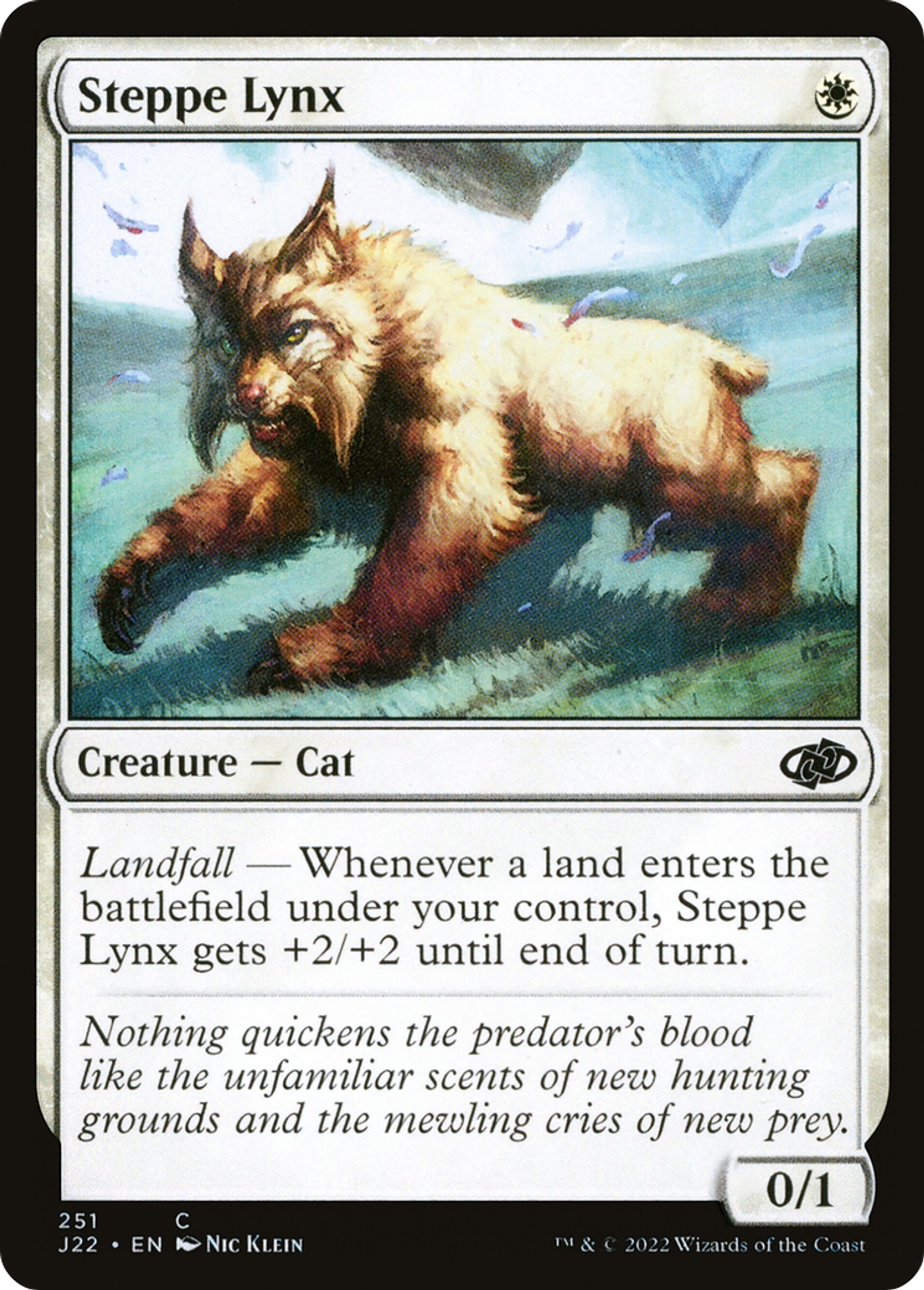 Lynx des steppes — Jumpstart 2022 — Magic: The Gathering