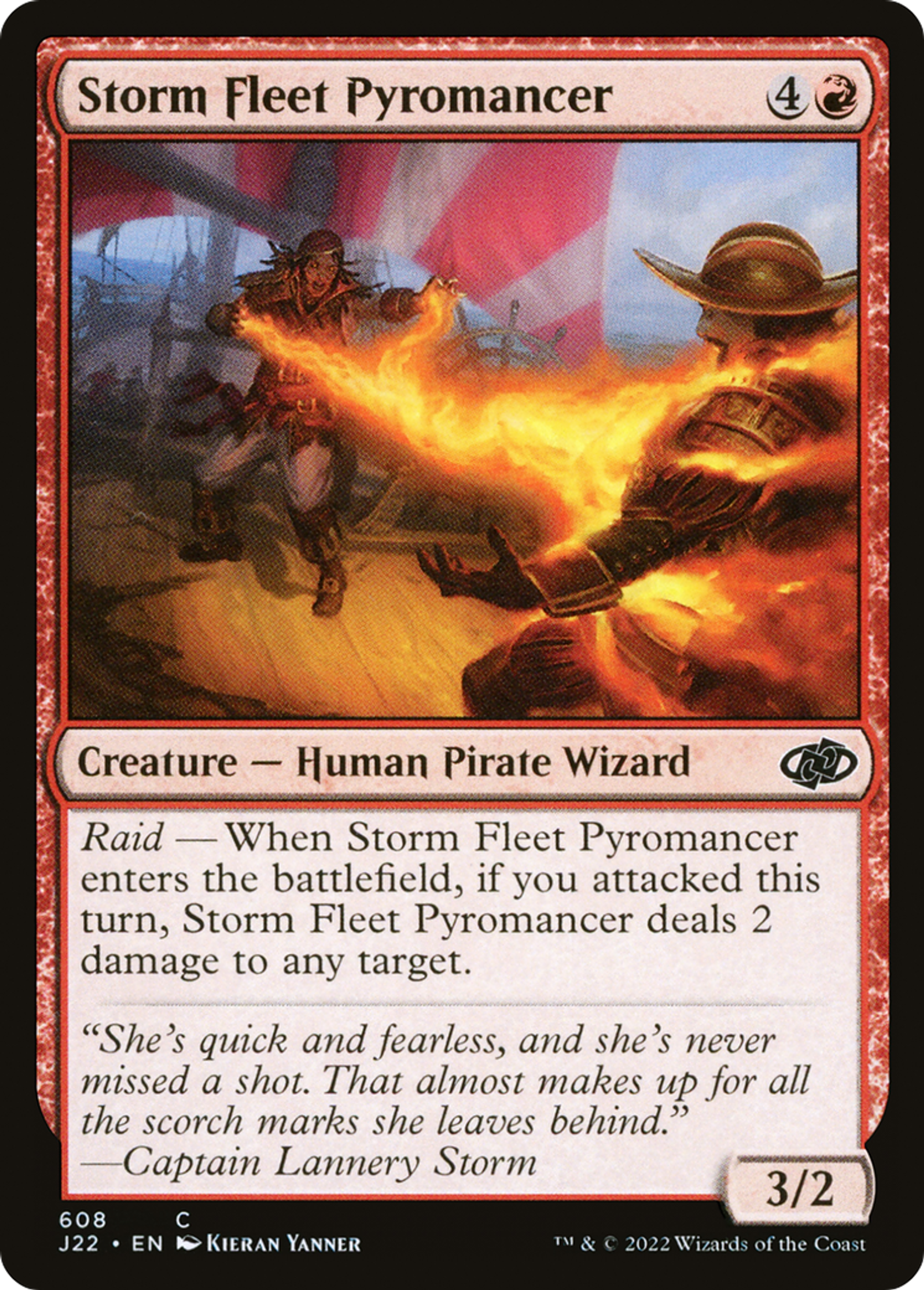 Pyromancienne de la Flotte de la tempête — Jumpstart 2022 — Magic: The Gathering