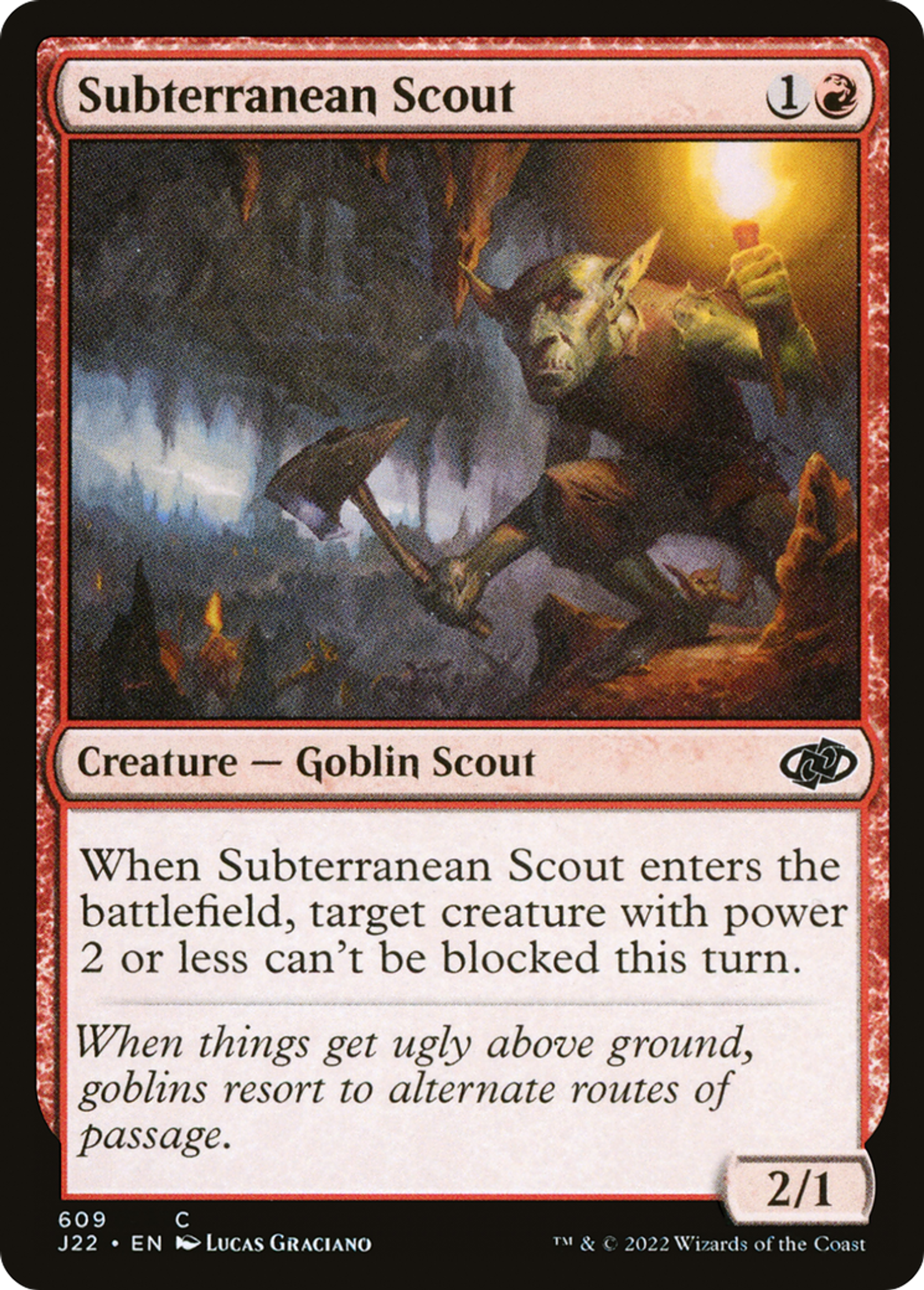 Éclaireur souterrain — Jumpstart 2022 — Magic: The Gathering