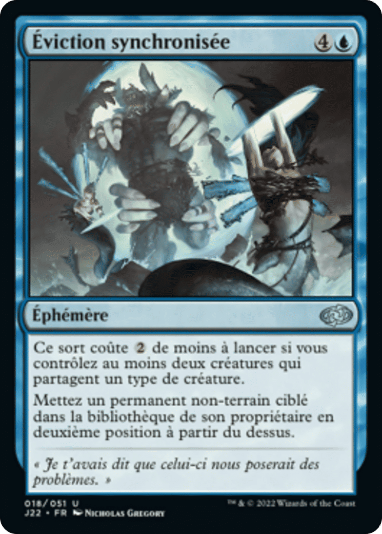 Éviction synchronisée — Jumpstart 2022 — Magic: The Gathering