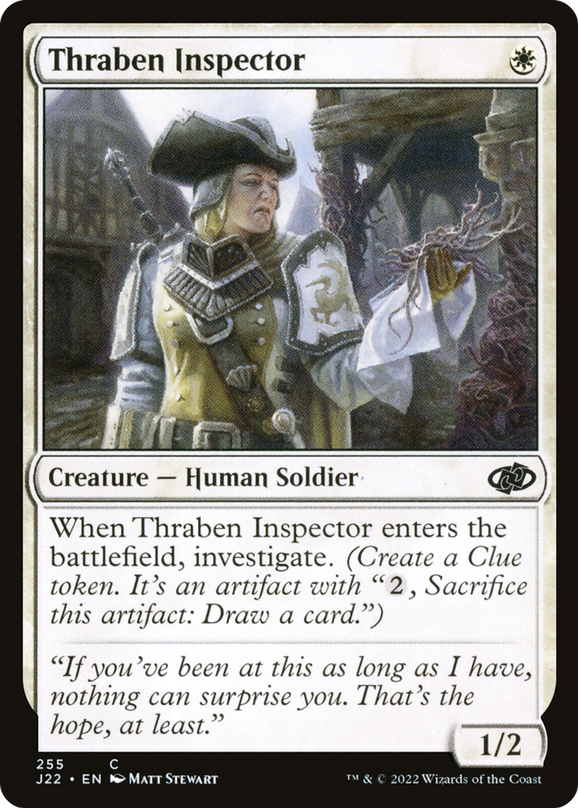 Inspectrice de Thraben — Jumpstart 2022 — Magic: The Gathering