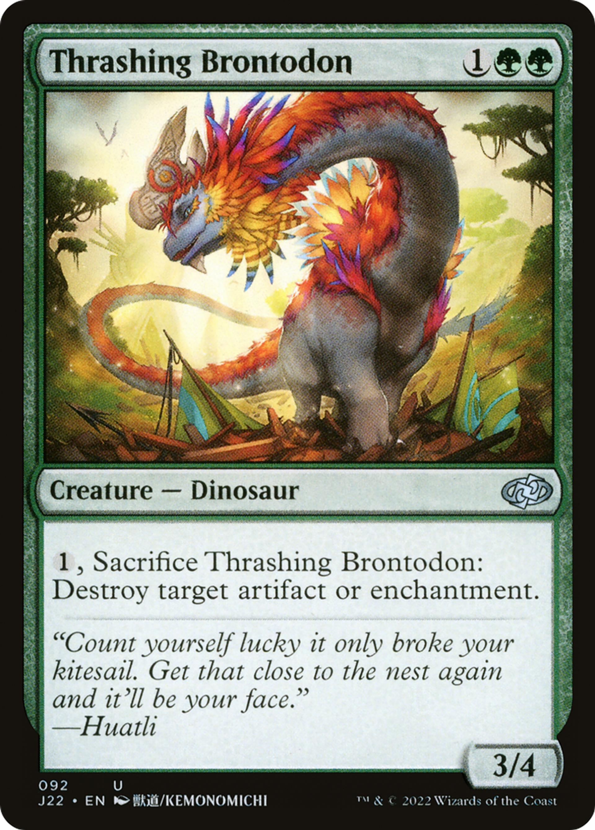Brontodonte farouche — Jumpstart 2022 — Magic: The Gathering