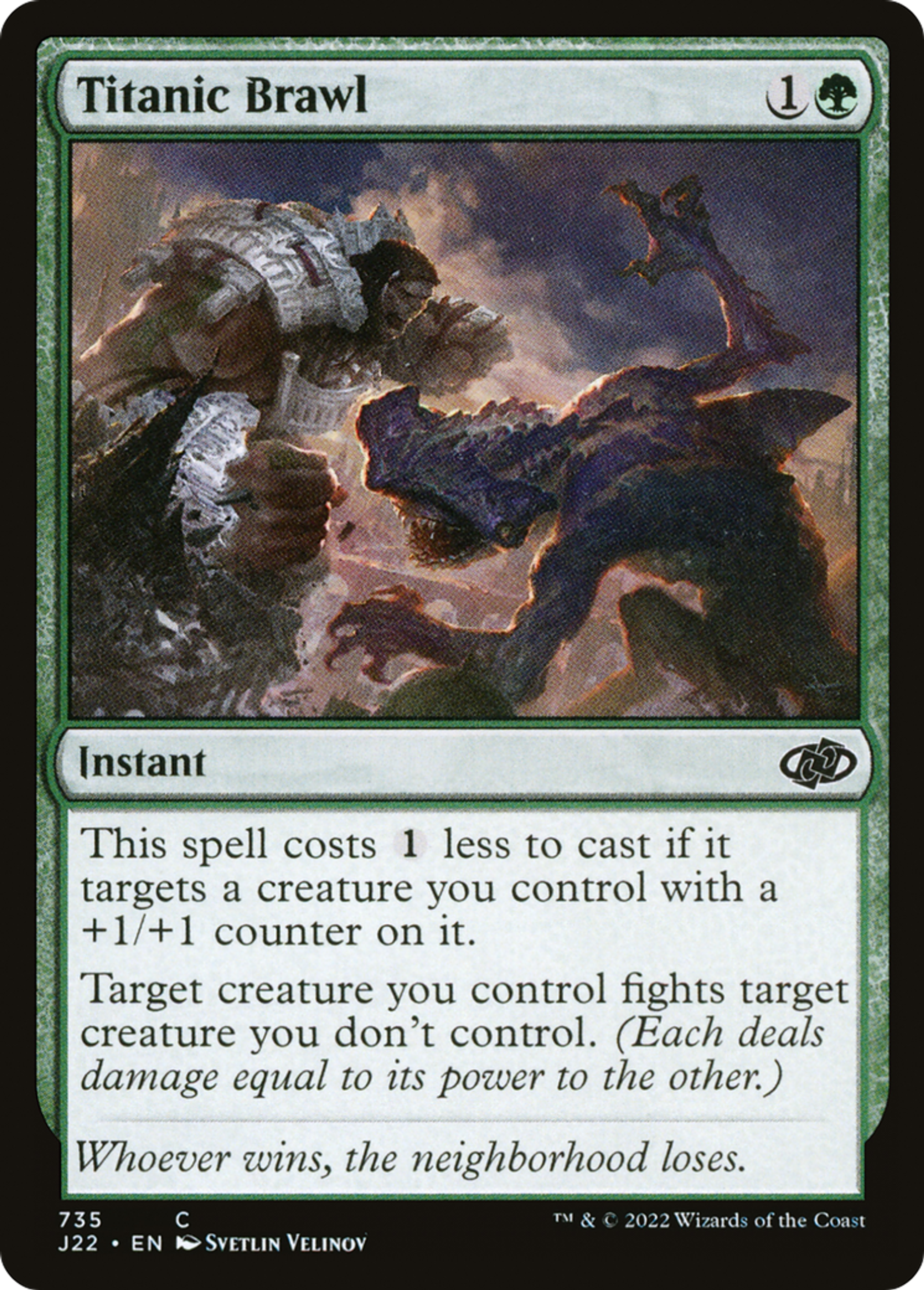 Combat titanesque — Jumpstart 2022 — Magic: The Gathering