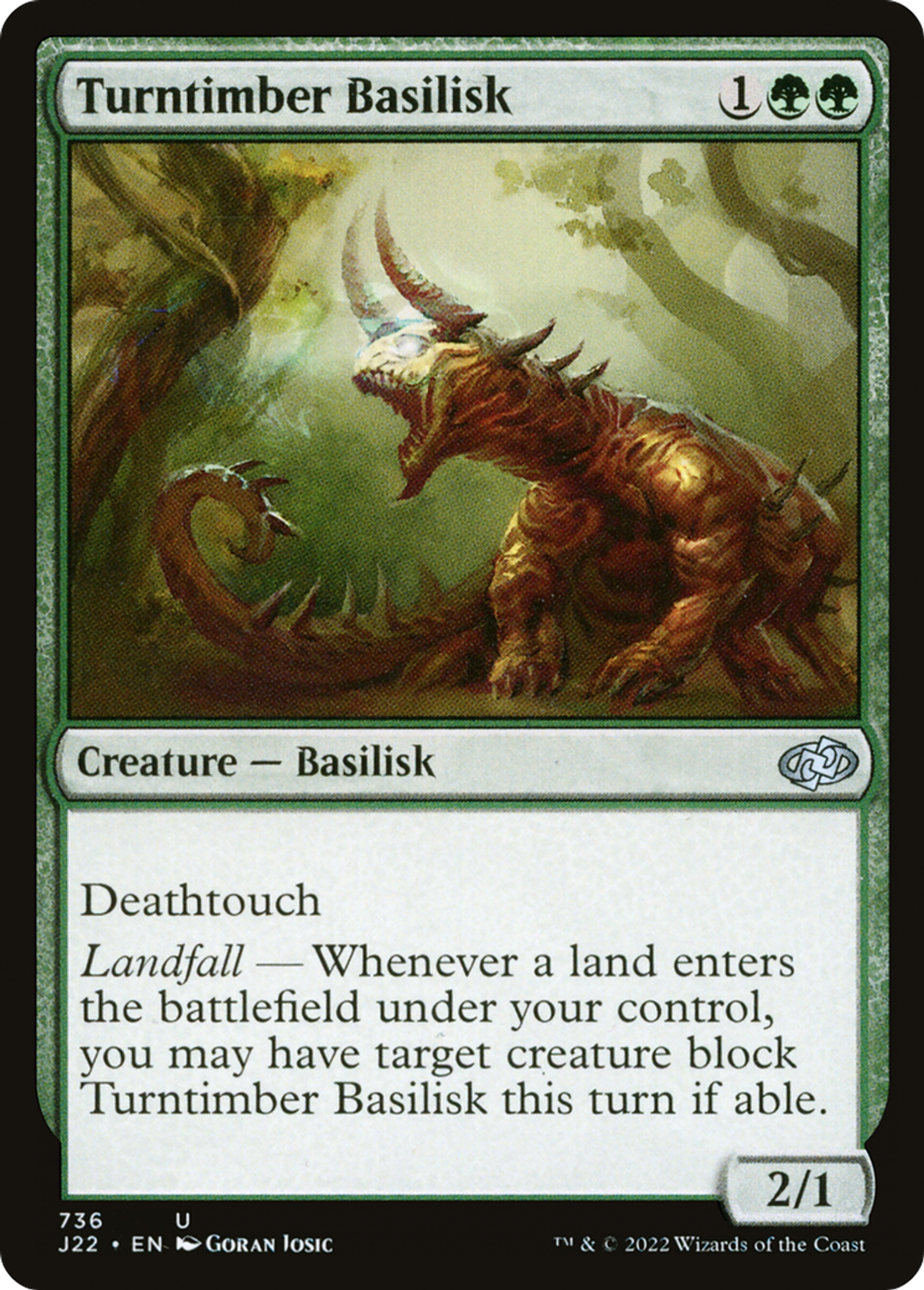 Basilic de Tournebois — Jumpstart 2022 — Magic: The Gathering