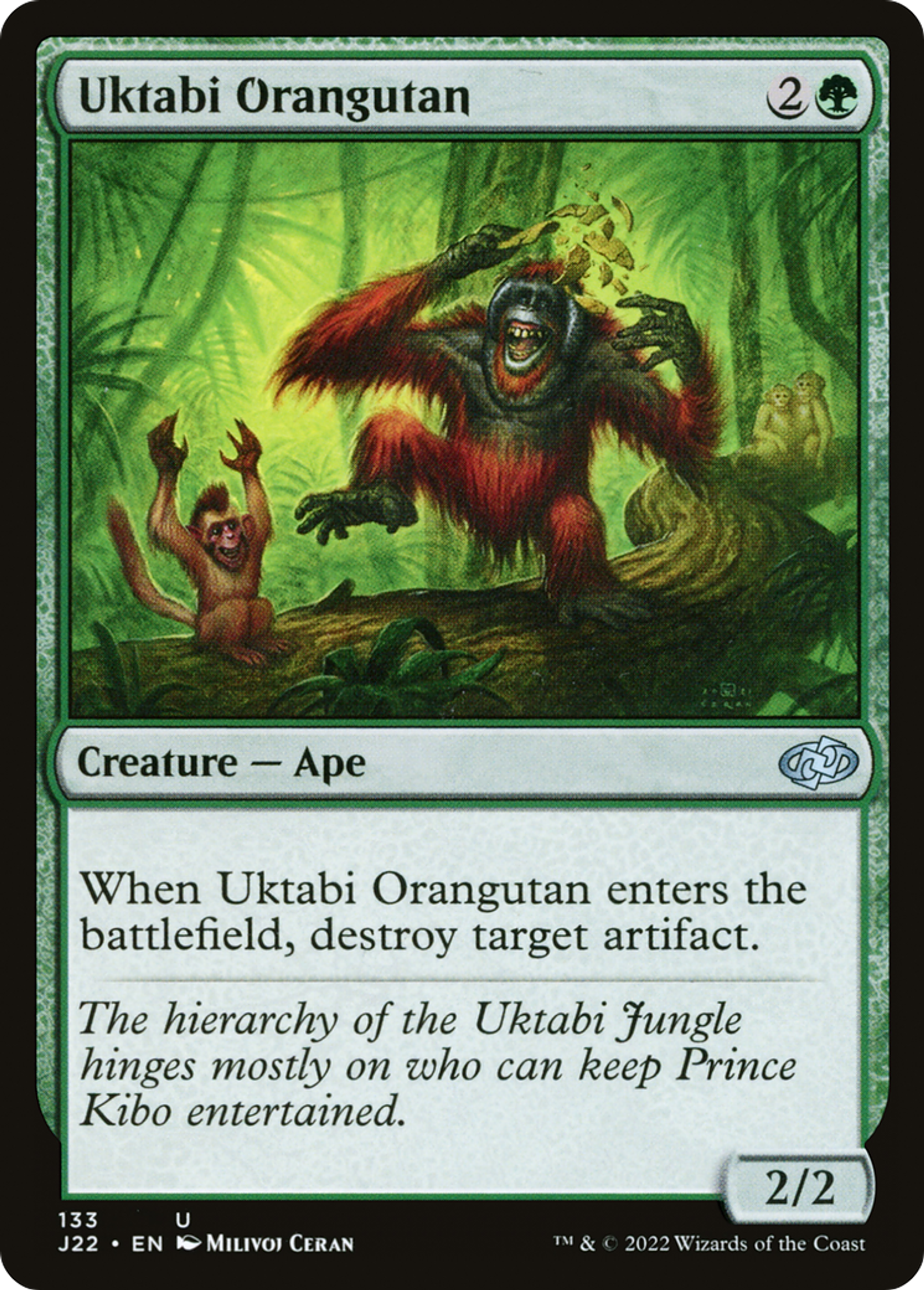 Orang-outang de l'Ouktabi — Jumpstart 2022 — Magic: The Gathering