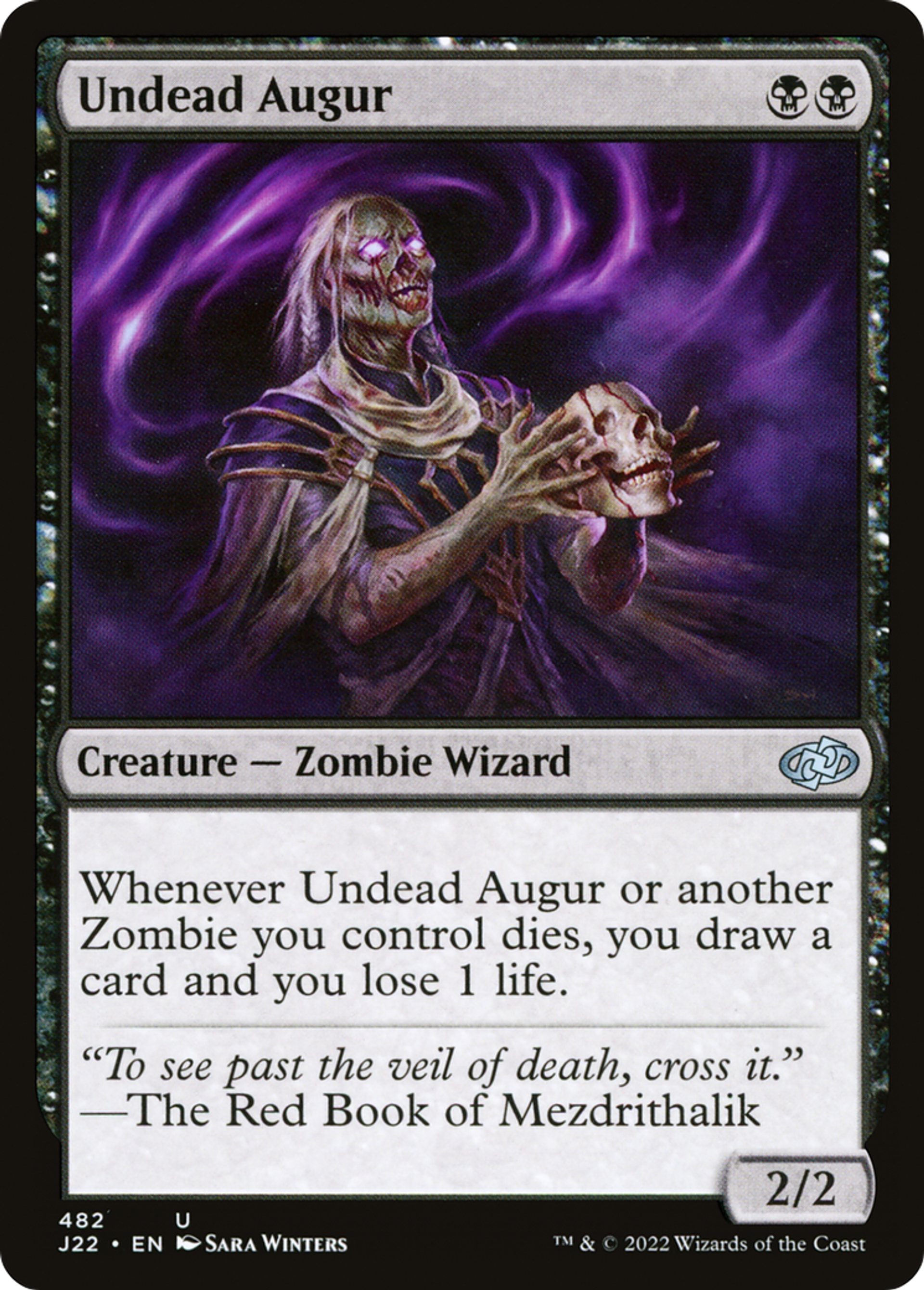 Augure mort-vivant — Jumpstart 2022 — Magic: The Gathering