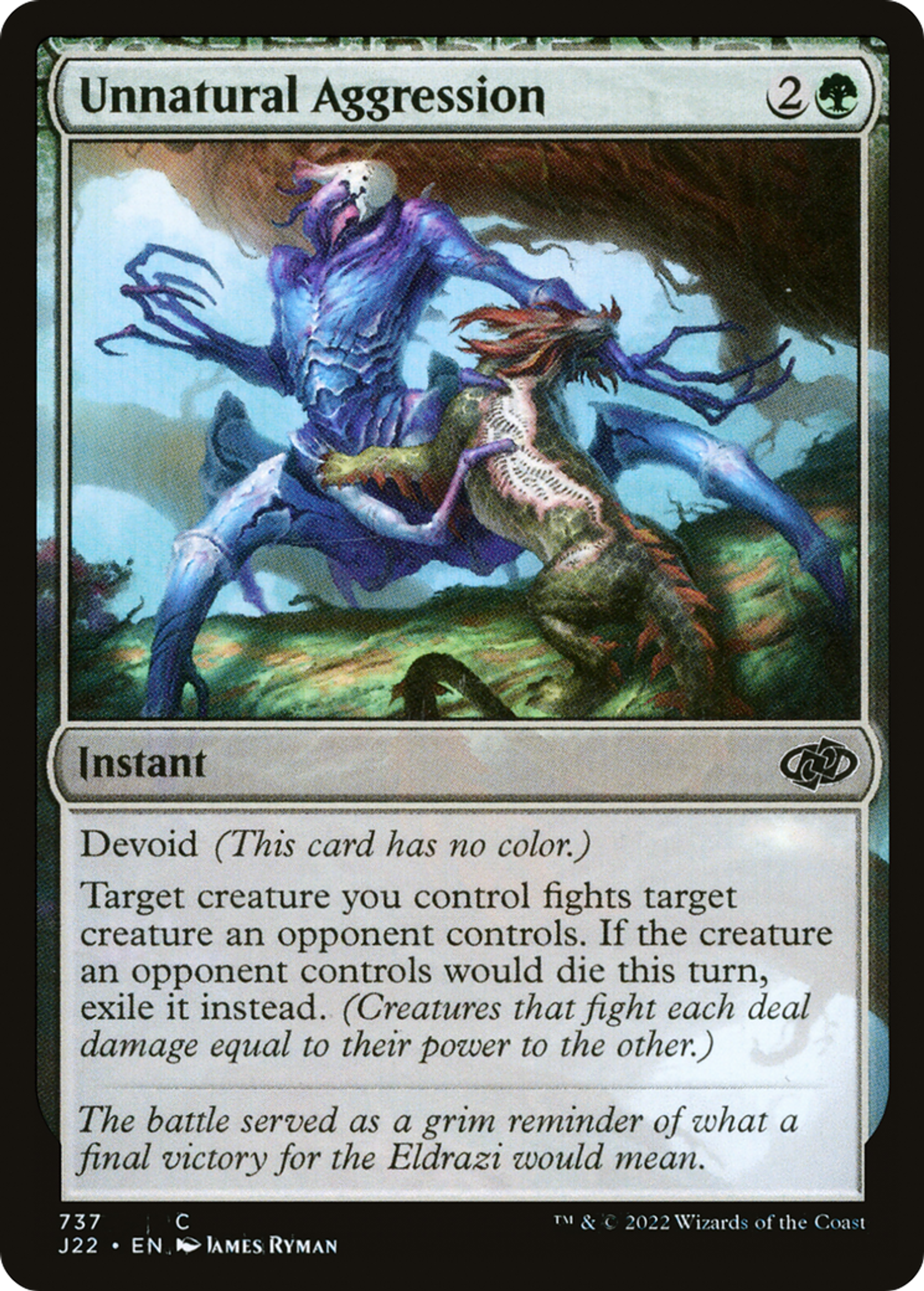 Agressivité surnaturelle — Jumpstart 2022 — Magic: The Gathering
