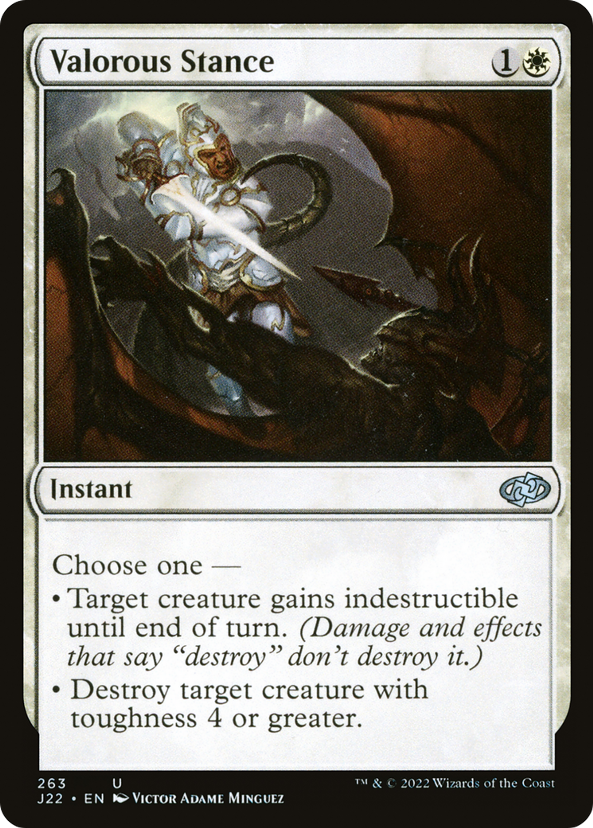 Posture valeureuse — Jumpstart 2022 — Magic: The Gathering