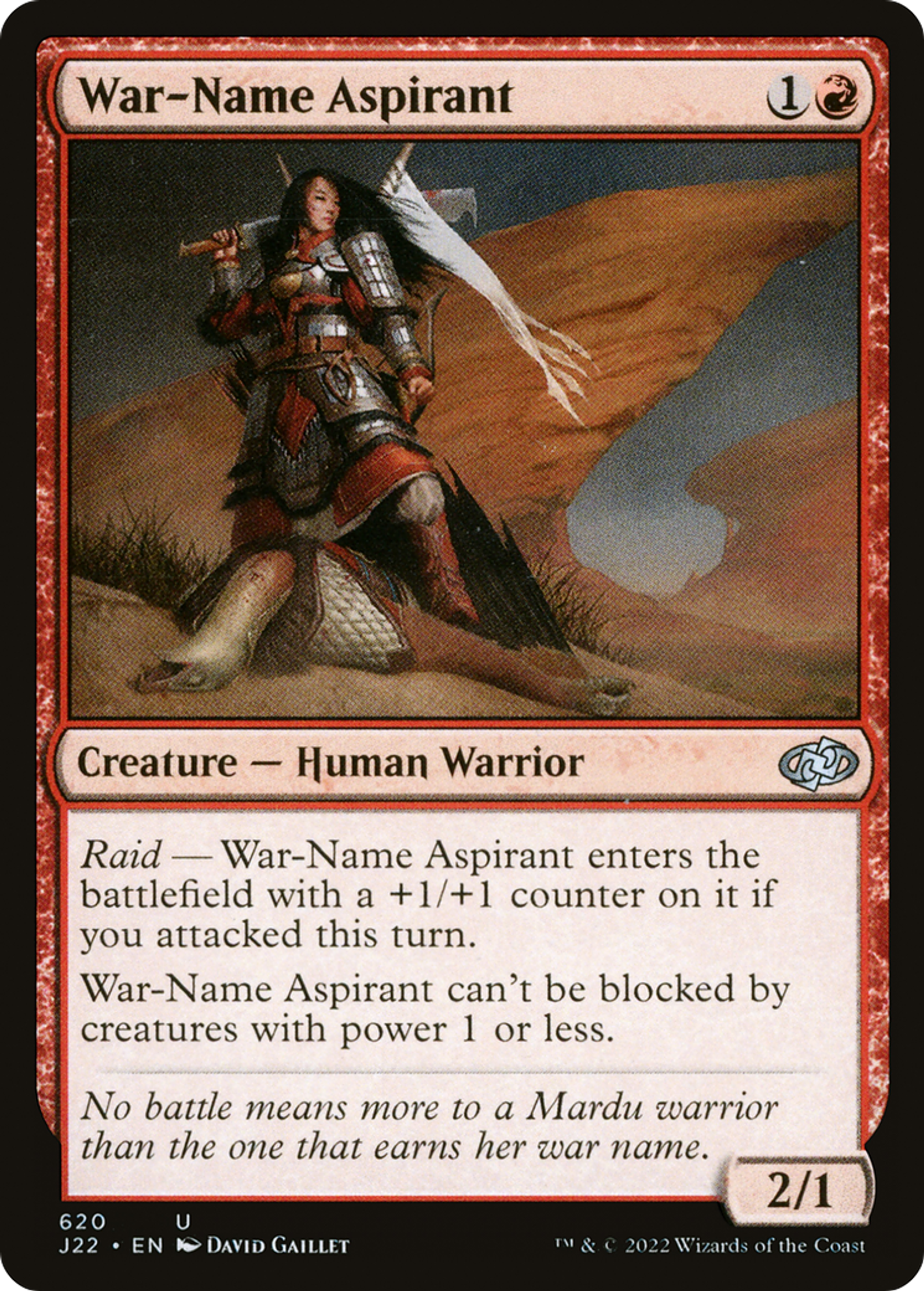 Aspirante à un nom-de-guerre — Jumpstart 2022 — Magic: The Gathering
