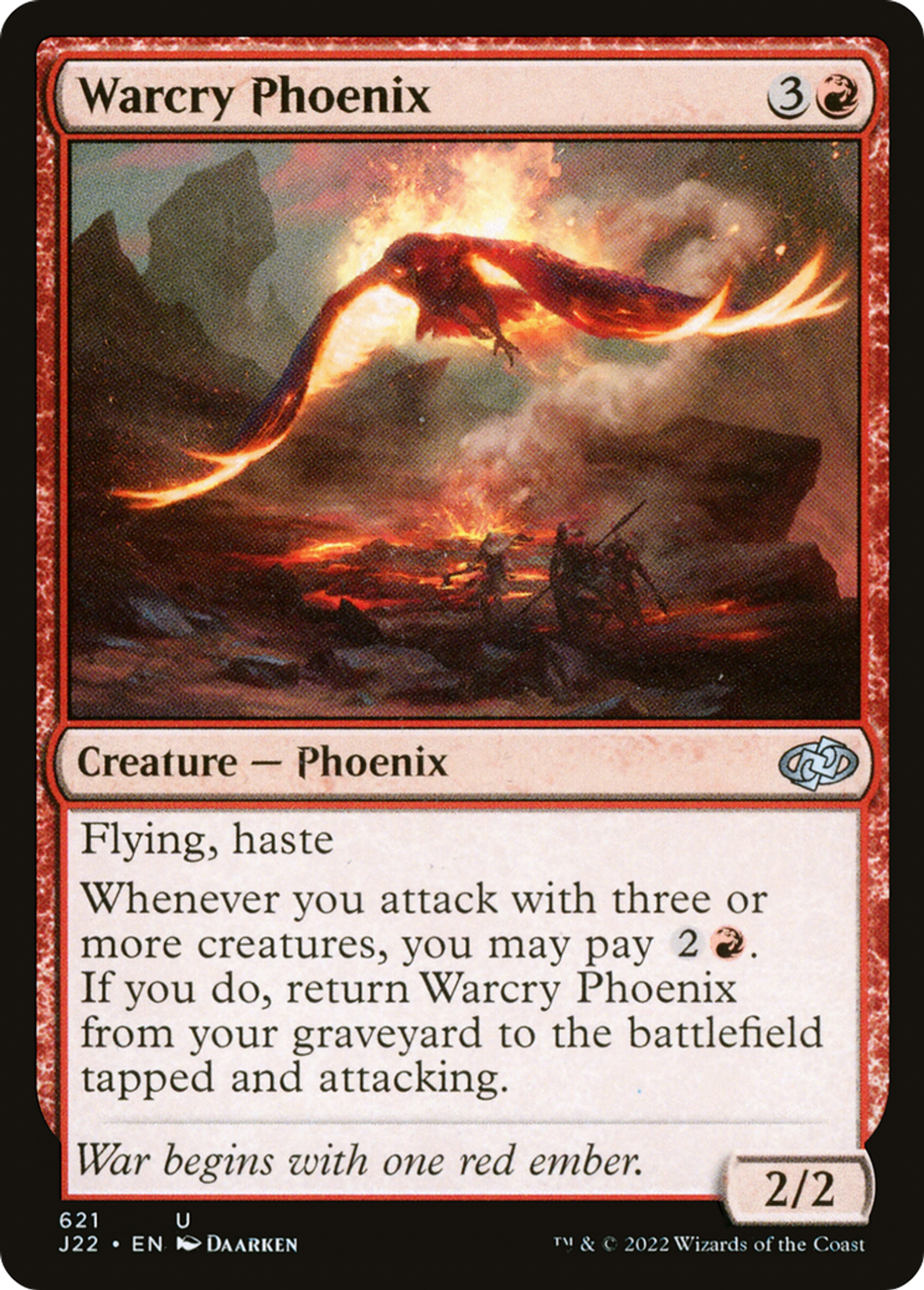 Warcry Phoenix — Jumpstart 2022 — Magic: The Gathering