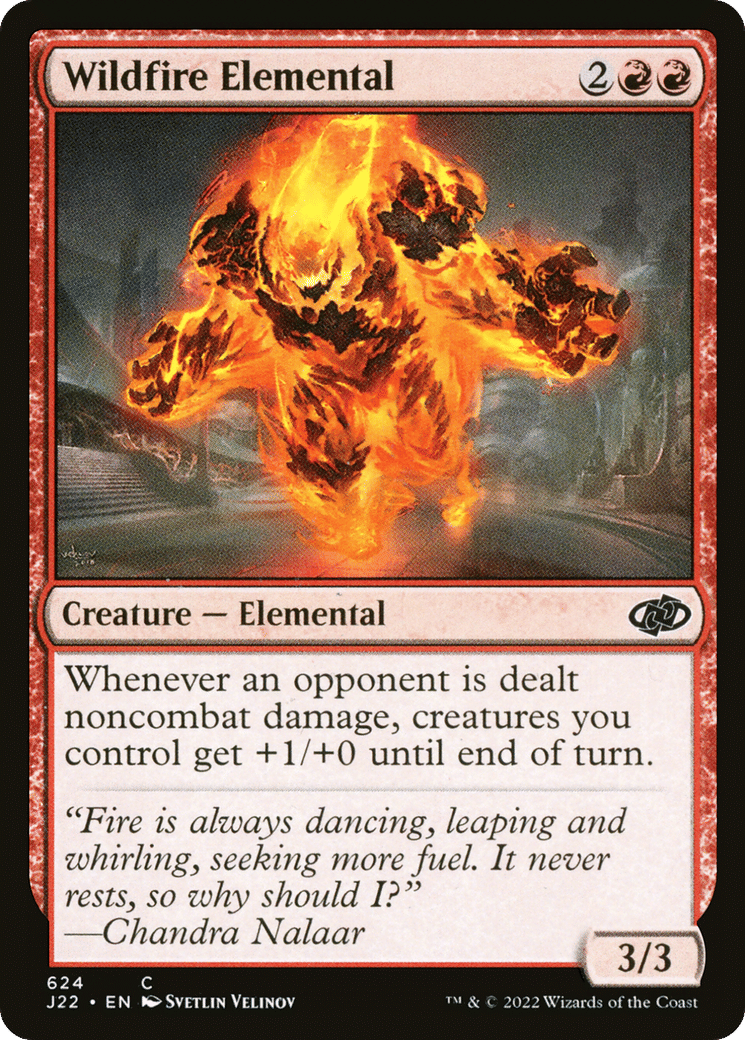 Wildfire Elemental — Jumpstart 2022 — Magic: The Gathering