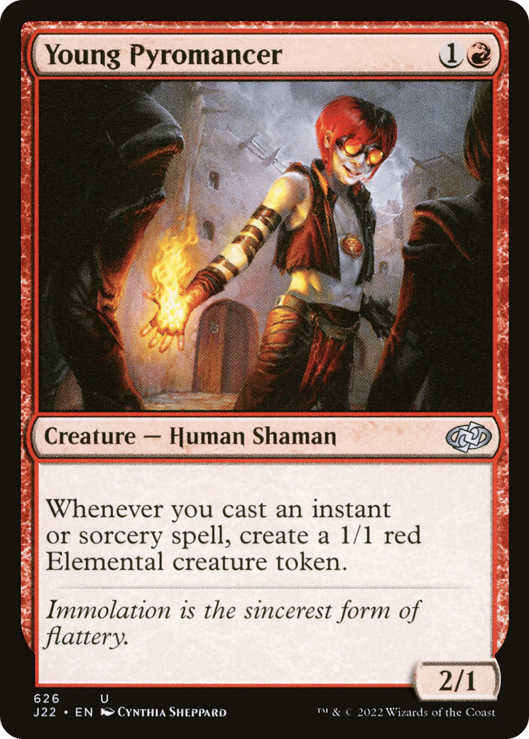 Young Pyromancer — Jumpstart 2022 — Magic: The Gathering