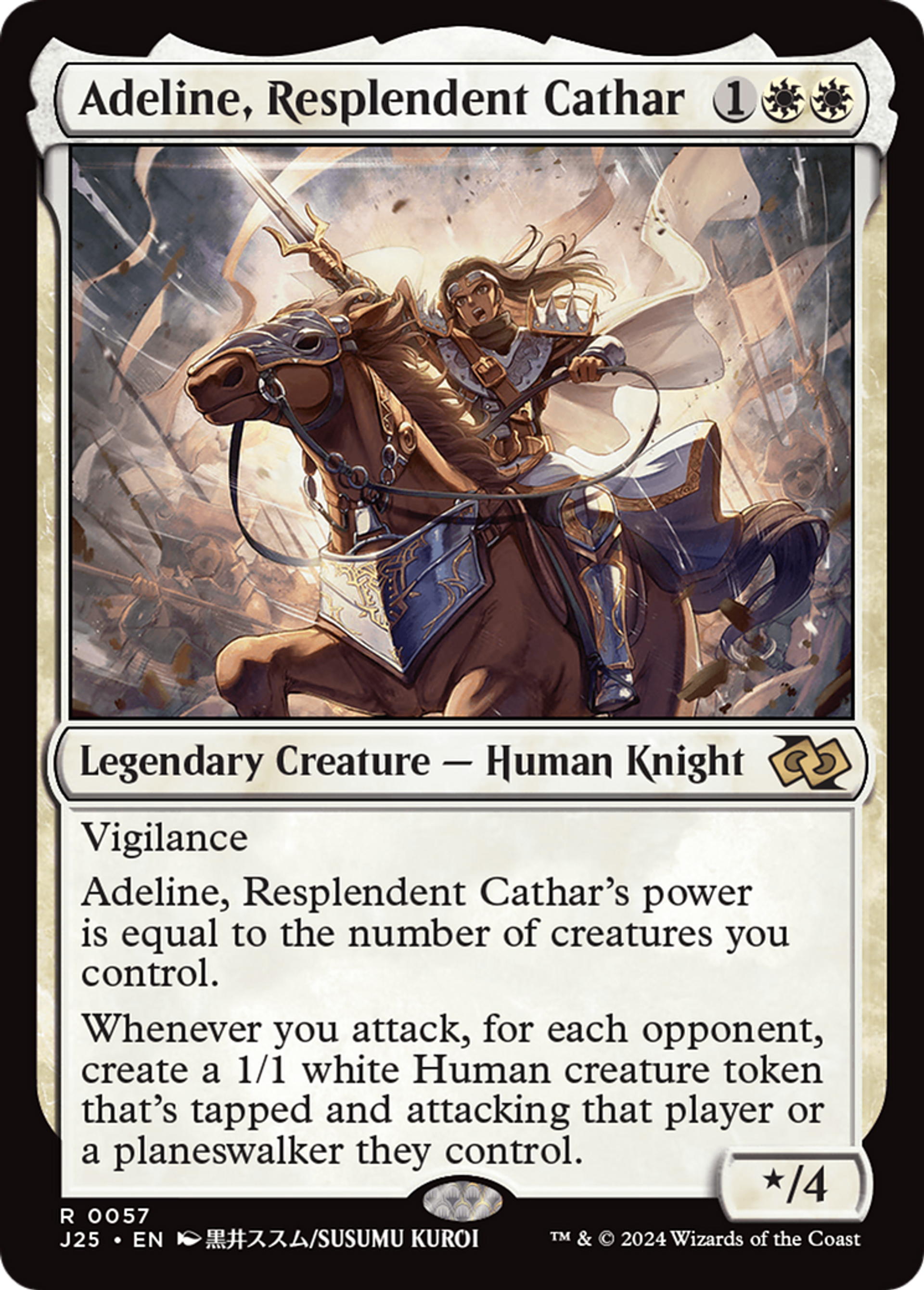 Adeline, Resplendent Cathar — Foundations Jumpstart — Magic: The Gathering