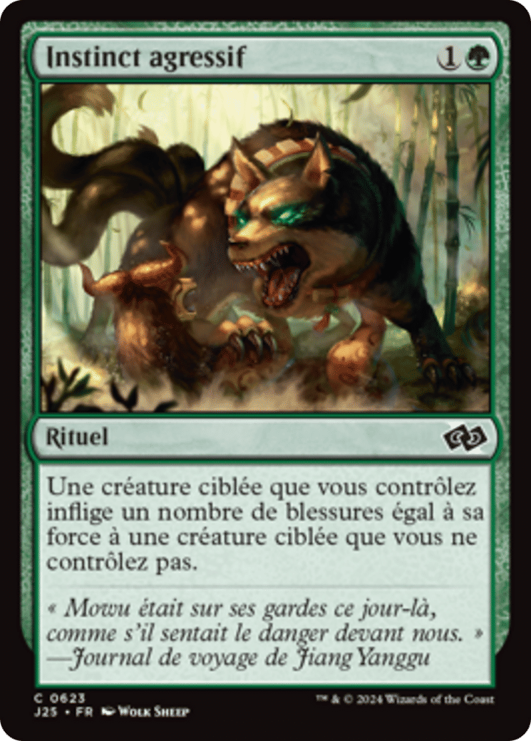 Instinct agressif — Foundations Jumpstart — Magic: The Gathering