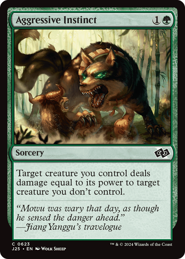 Aggressive Instinct — Foundations Jumpstart — Magic: The Gathering