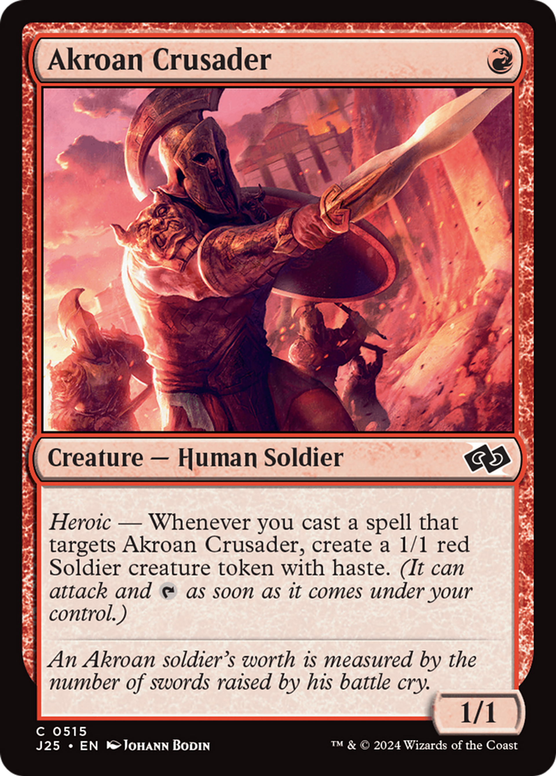 Akroan Crusader — Foundations Jumpstart — Magic: The Gathering