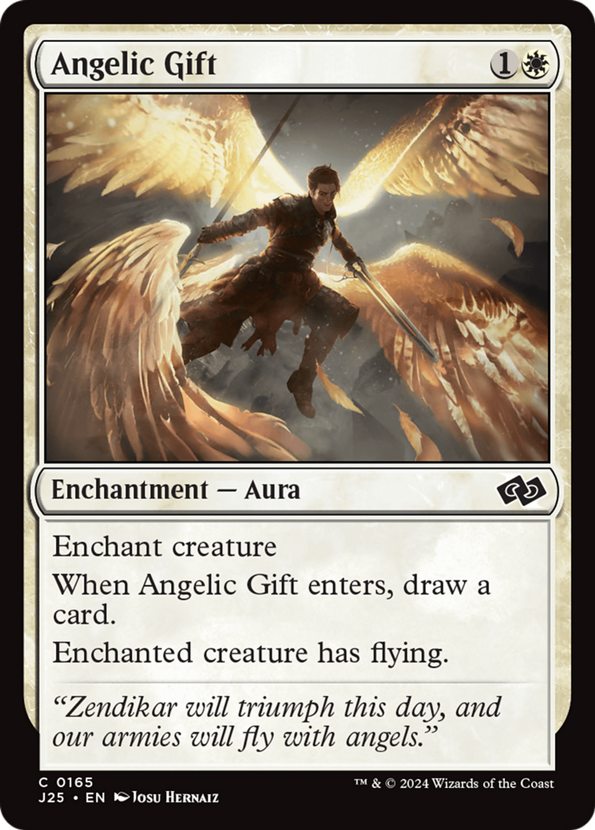 Angelic Gift — Foundations Jumpstart — Magic: The Gathering