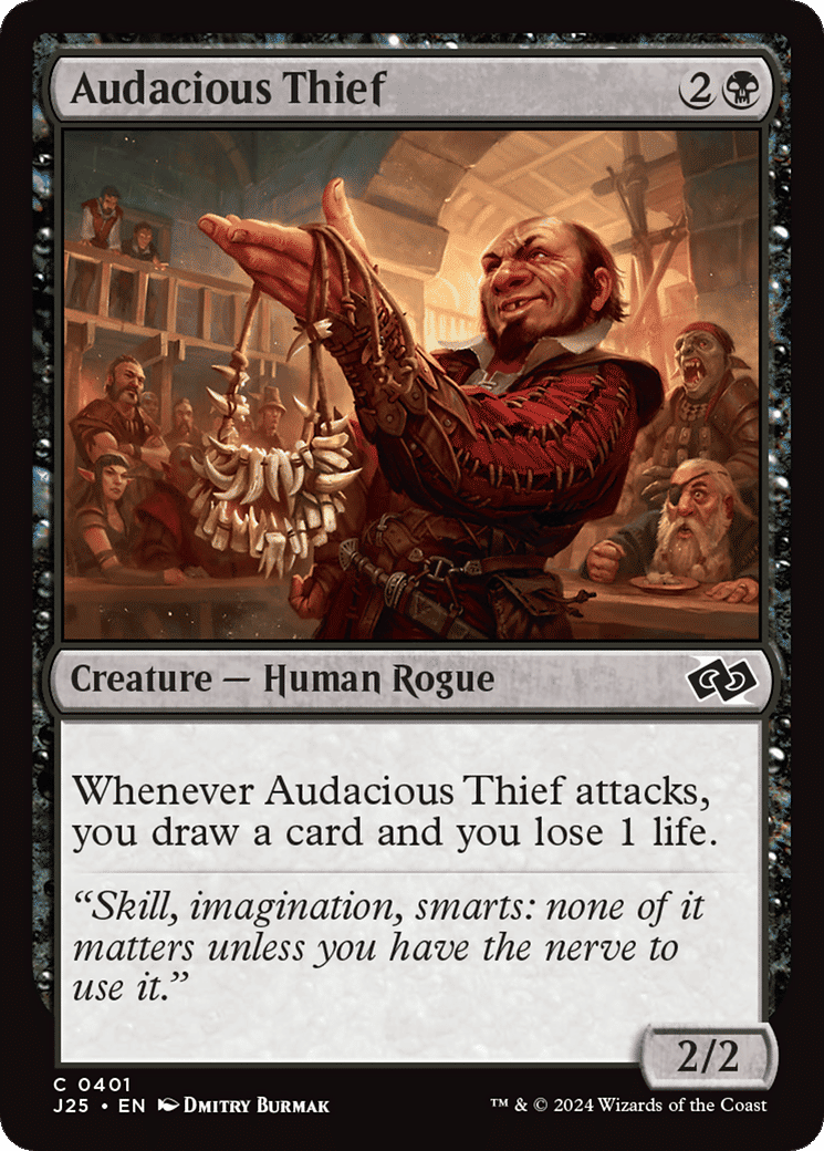 Audacious Thief — Foundations Jumpstart — Magic: The Gathering