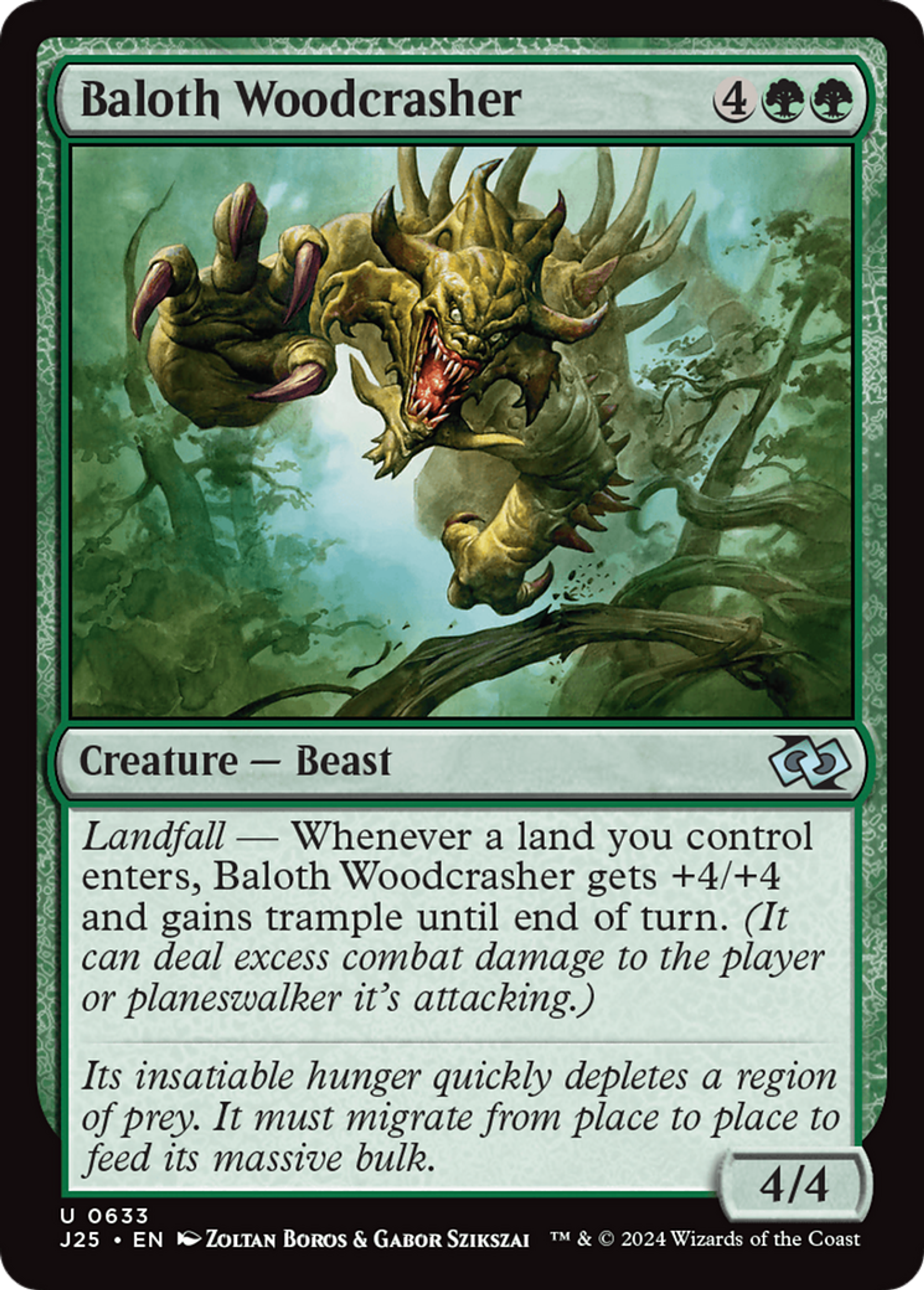 Baloth Woodcrasher — Foundations Jumpstart — Magic: The Gathering